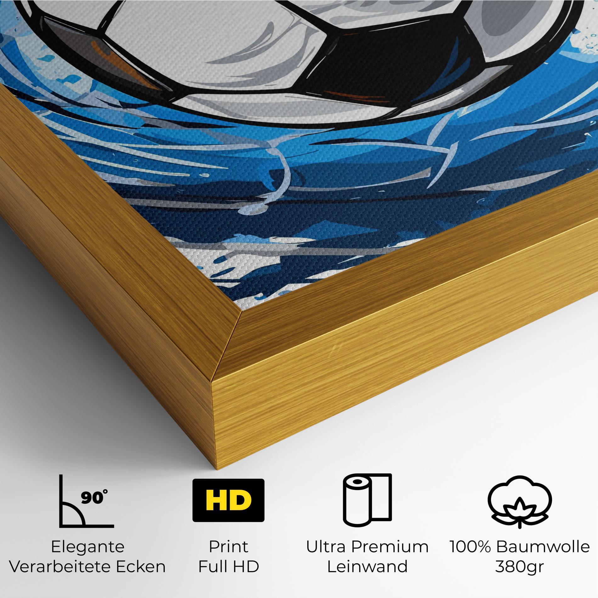 Leinwandbild Football Wave mockup 4