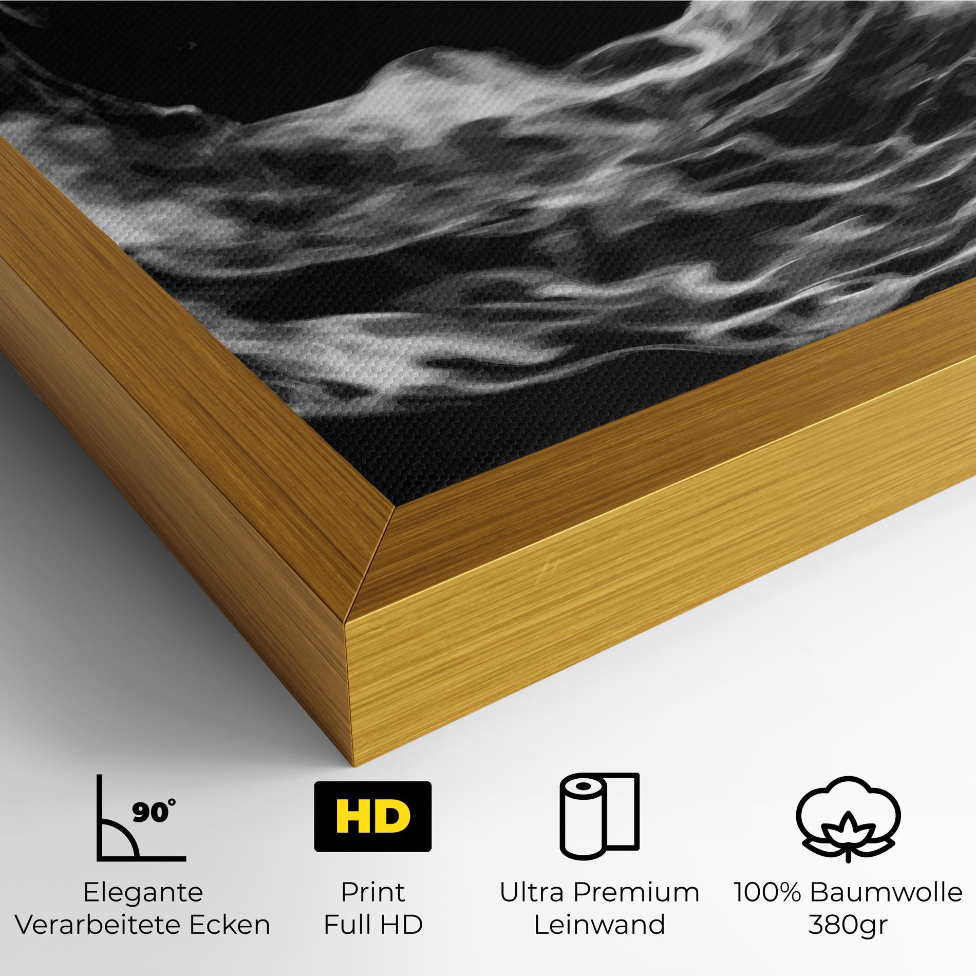 Leinwandbild Football White Smoke mockup 4