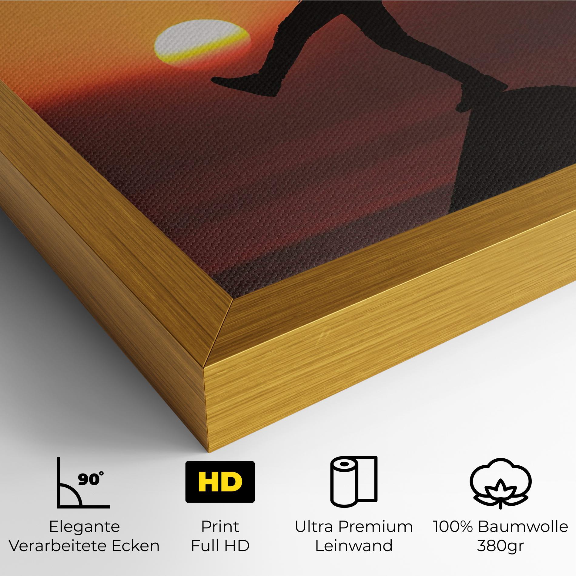 Leinwandbild Football With The Sun mockup 4