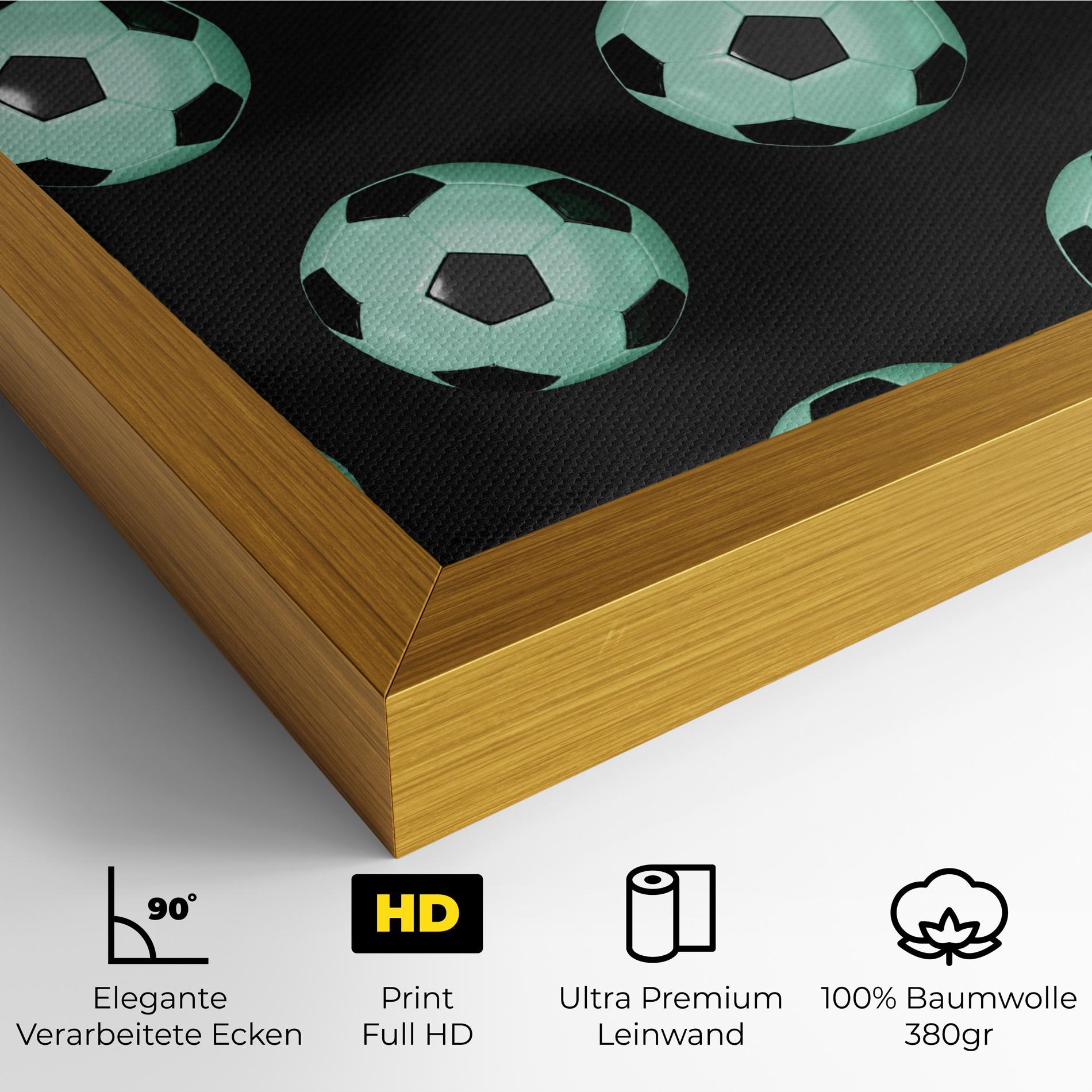 Leinwandbild Green Light Football mockup 4