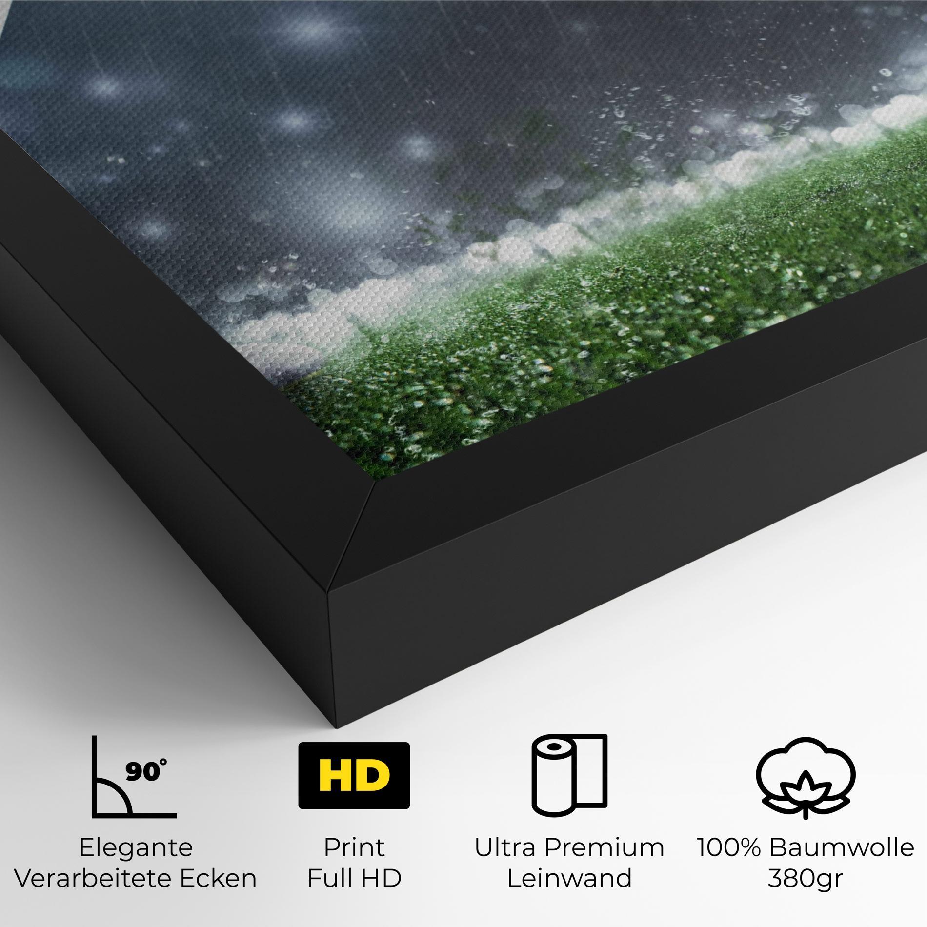 Leinwandbild Close Up Football Scene mockup 4