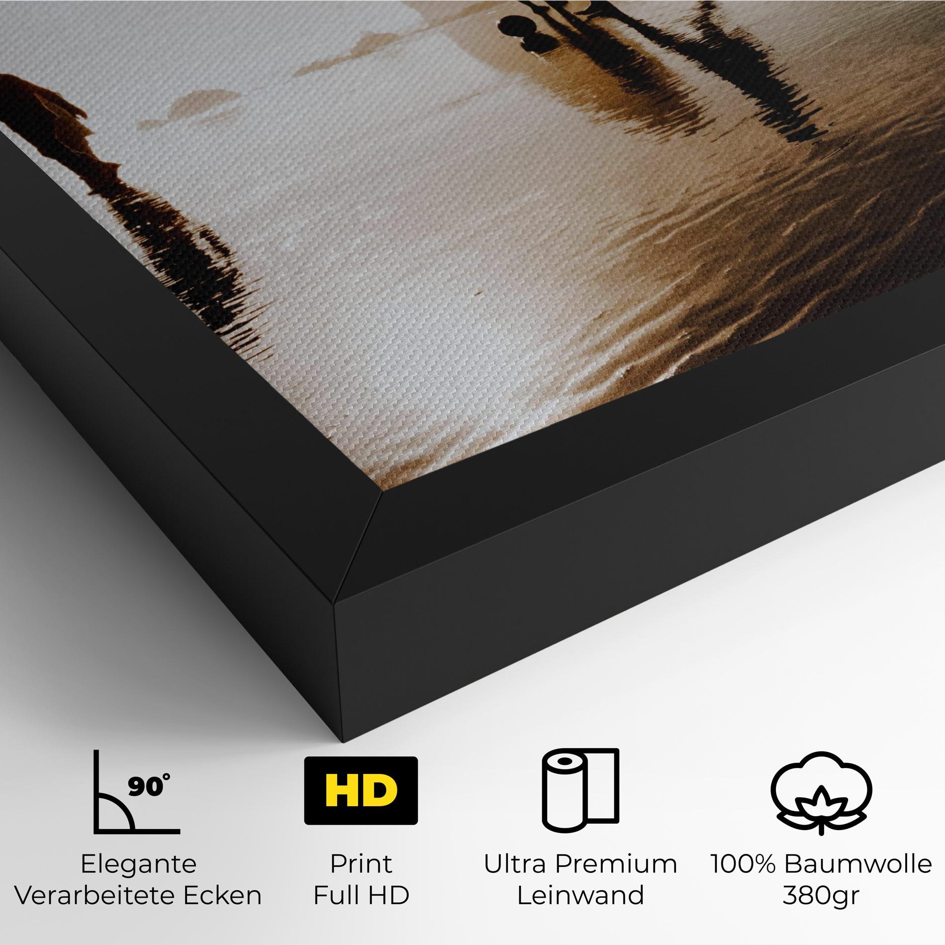 Leinwandbild Football On Water mockup 4