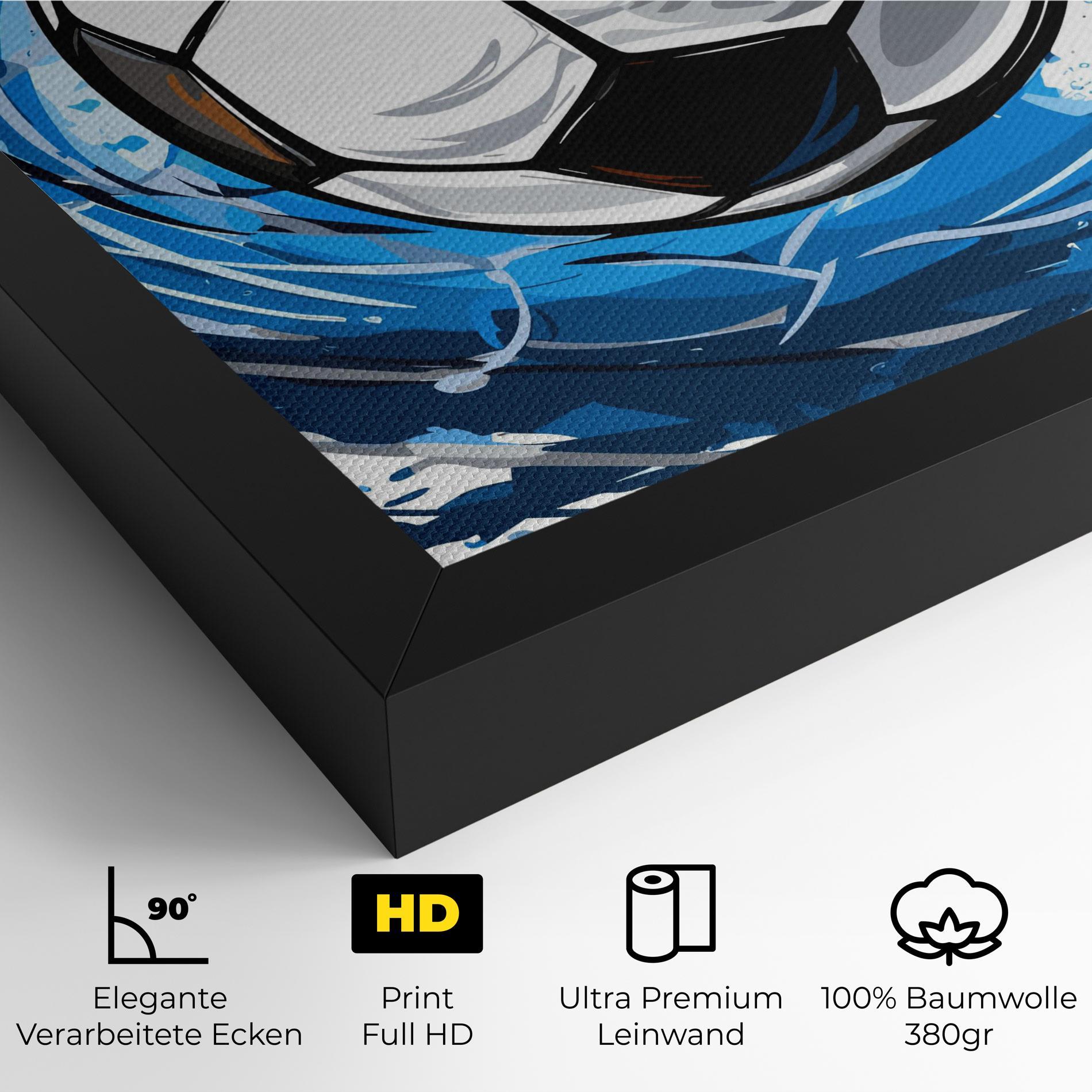 Leinwandbild Football Wave mockup 4