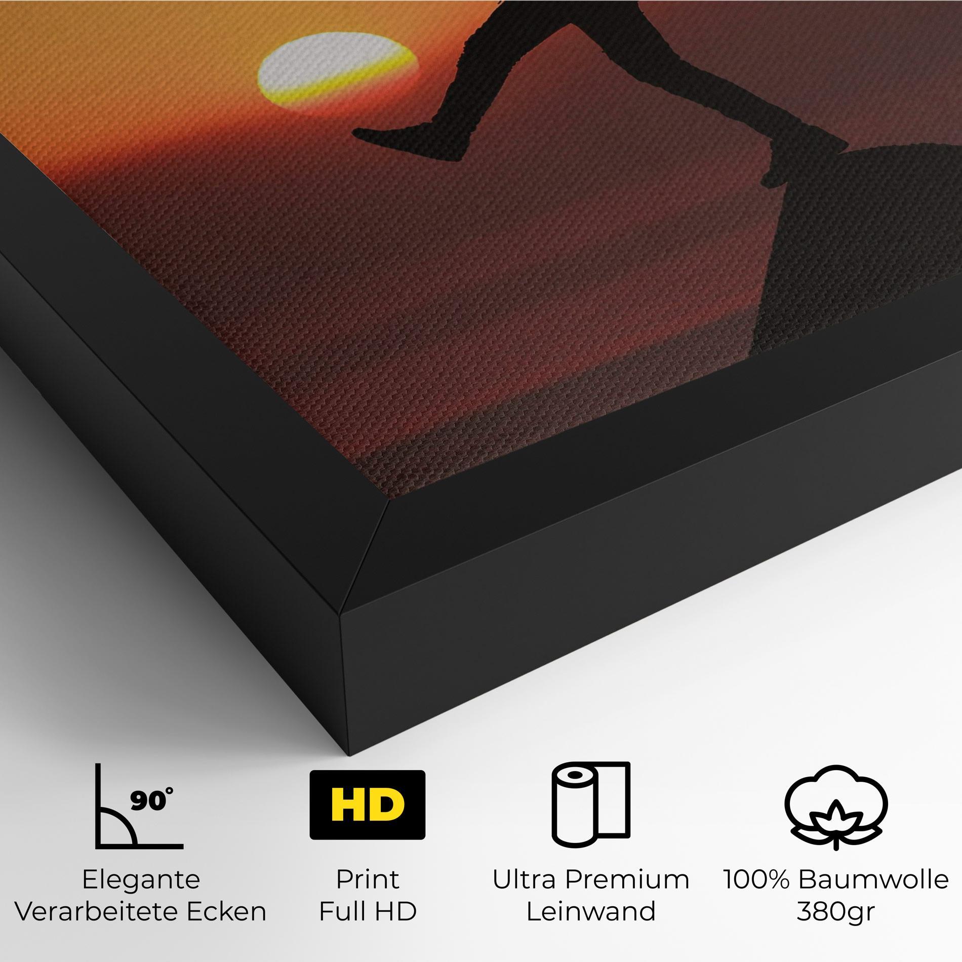 Leinwandbild Football With The Sun mockup 4