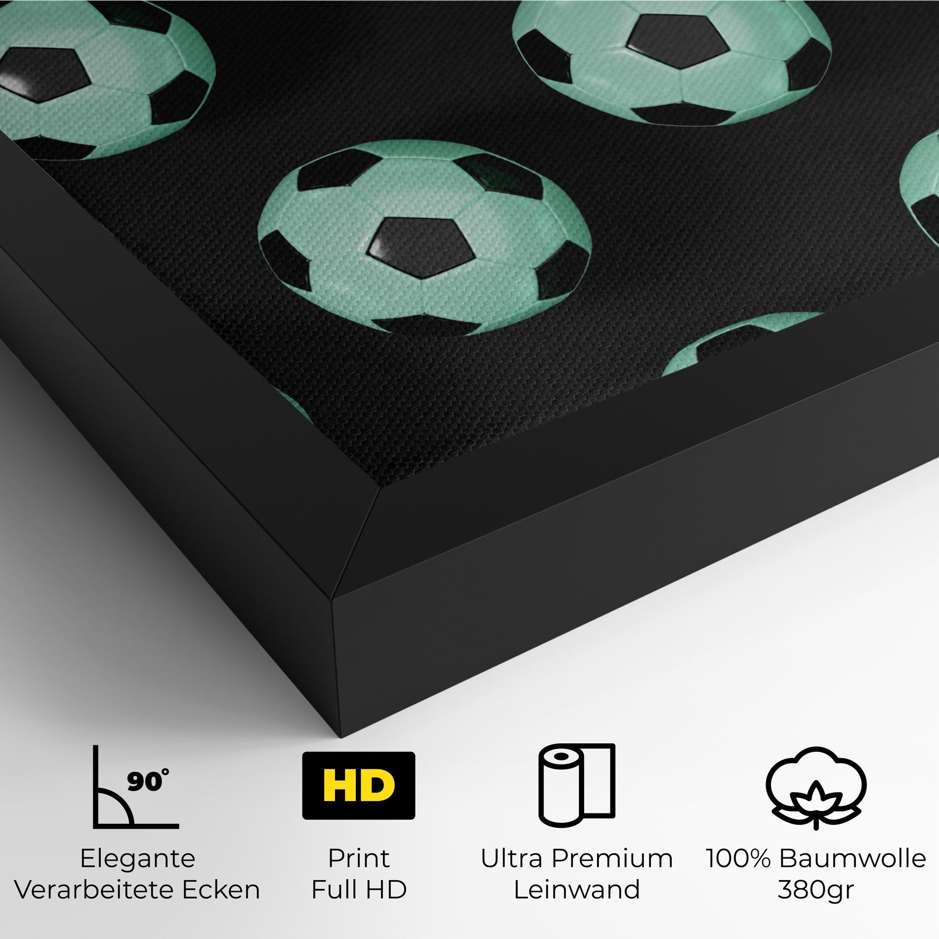 Leinwandbild Green Light Football mockup 4