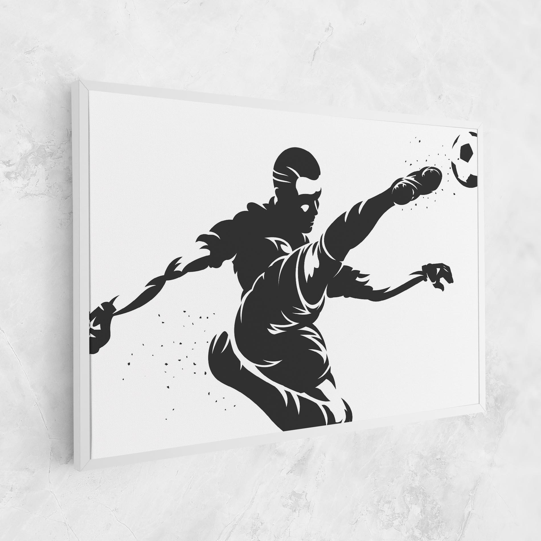 Leinwandbild Air Football mockup 1