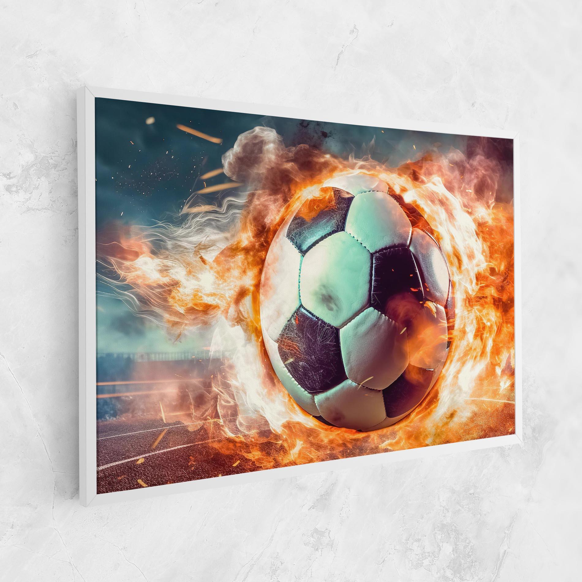 Leinwandbild Football Explosion mockup 1
