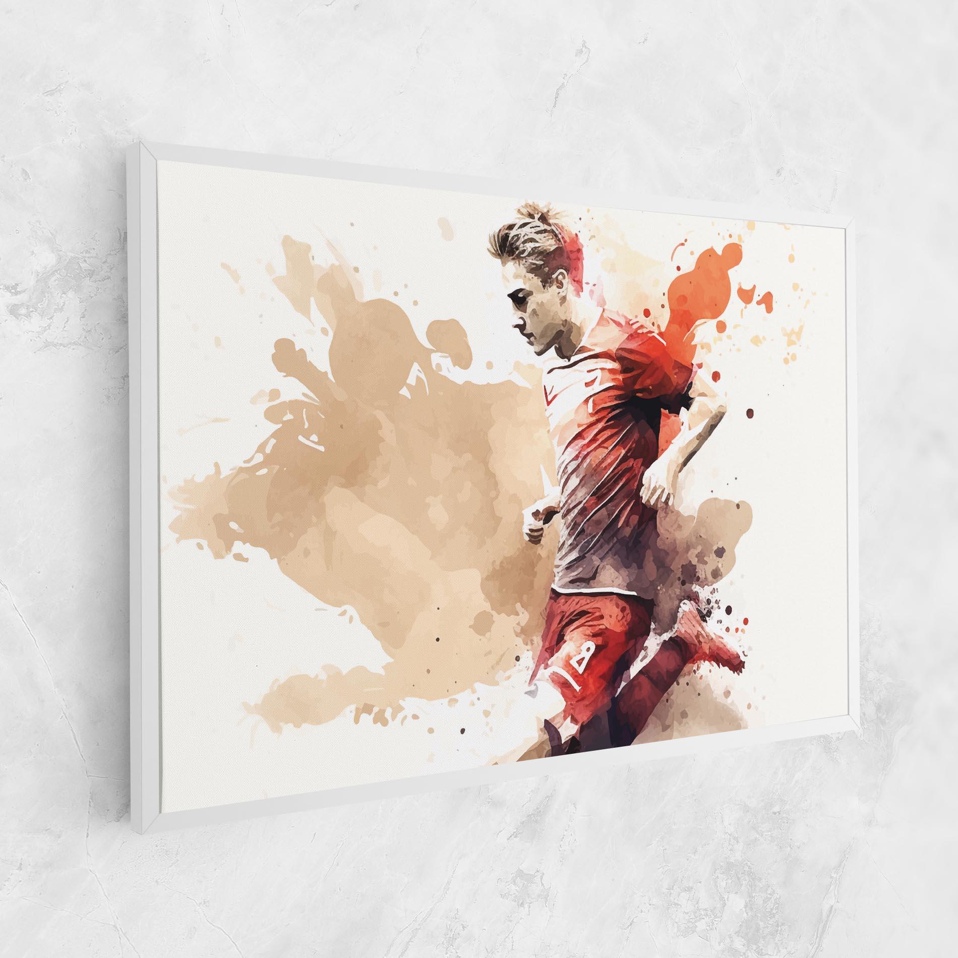 Leinwandbild Football Red Cream mockup 1