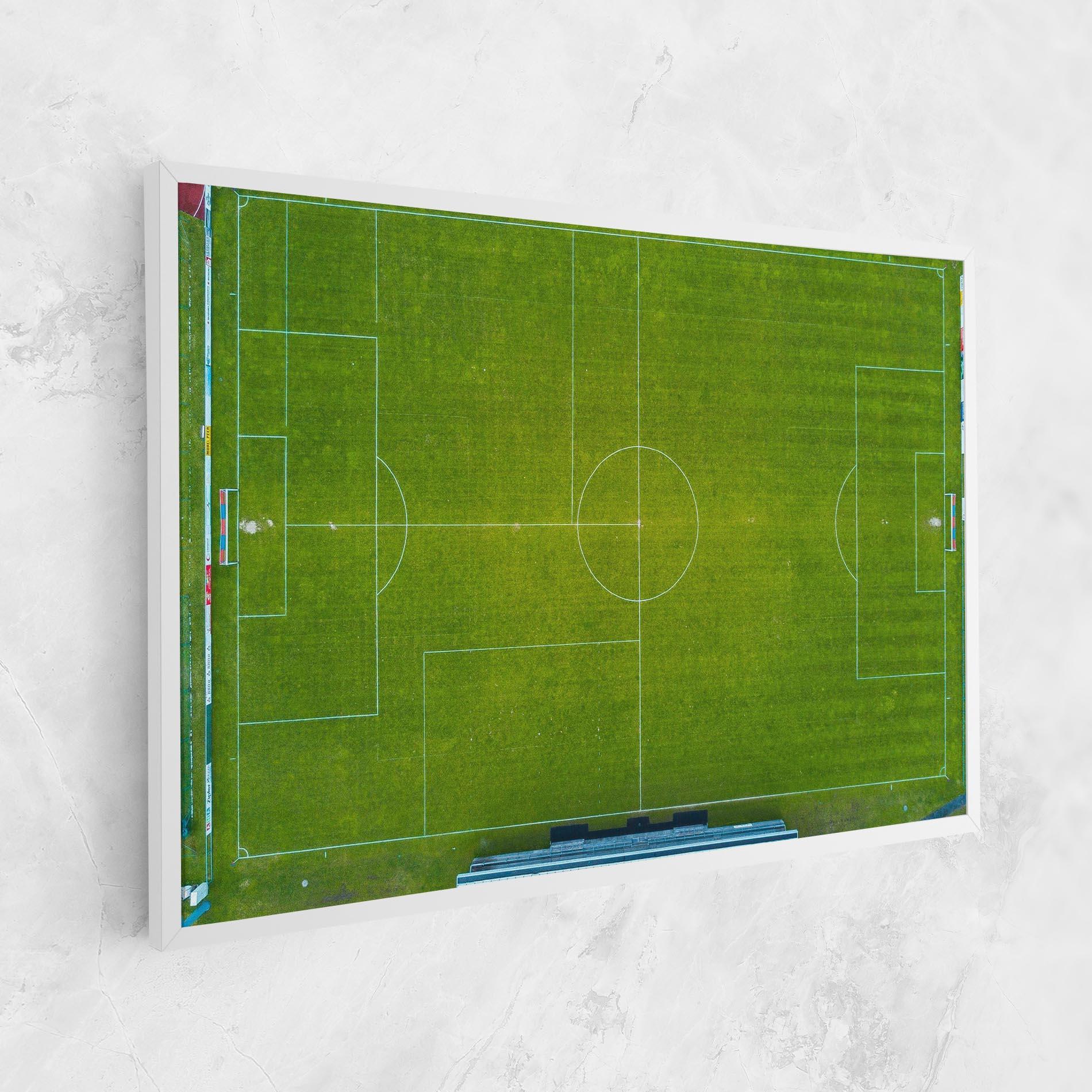 Leinwandbild Green Football Field mockup 1