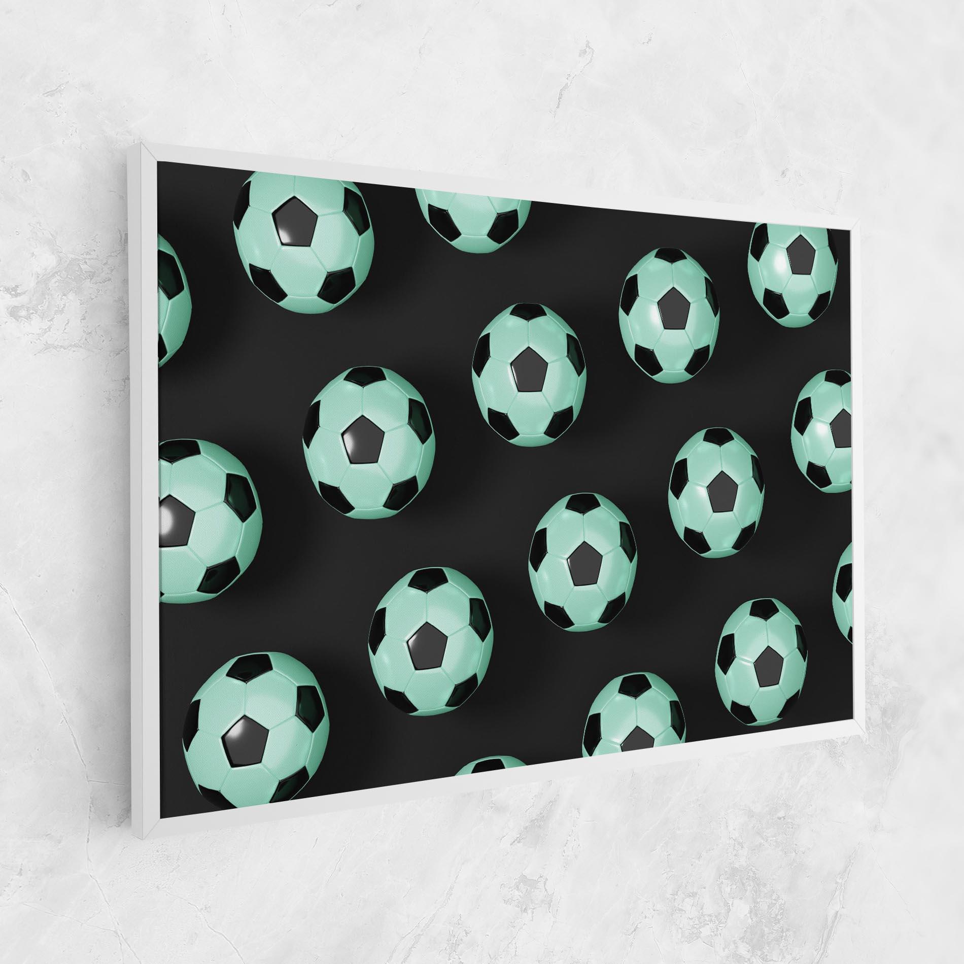 Leinwandbild Green Light Football mockup 1
