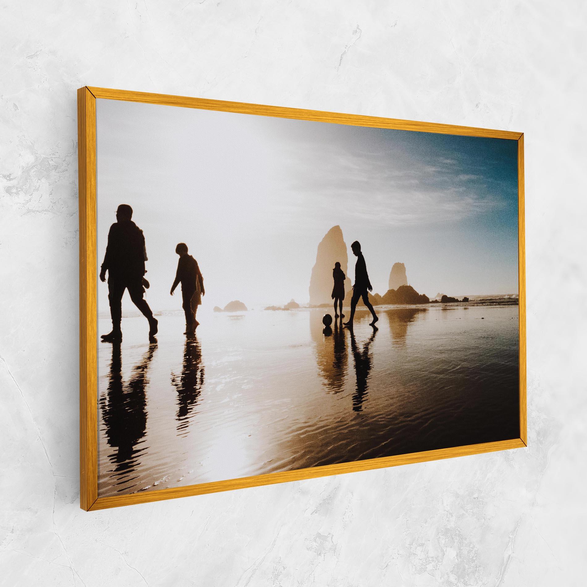 Leinwandbild Football On Water mockup 1