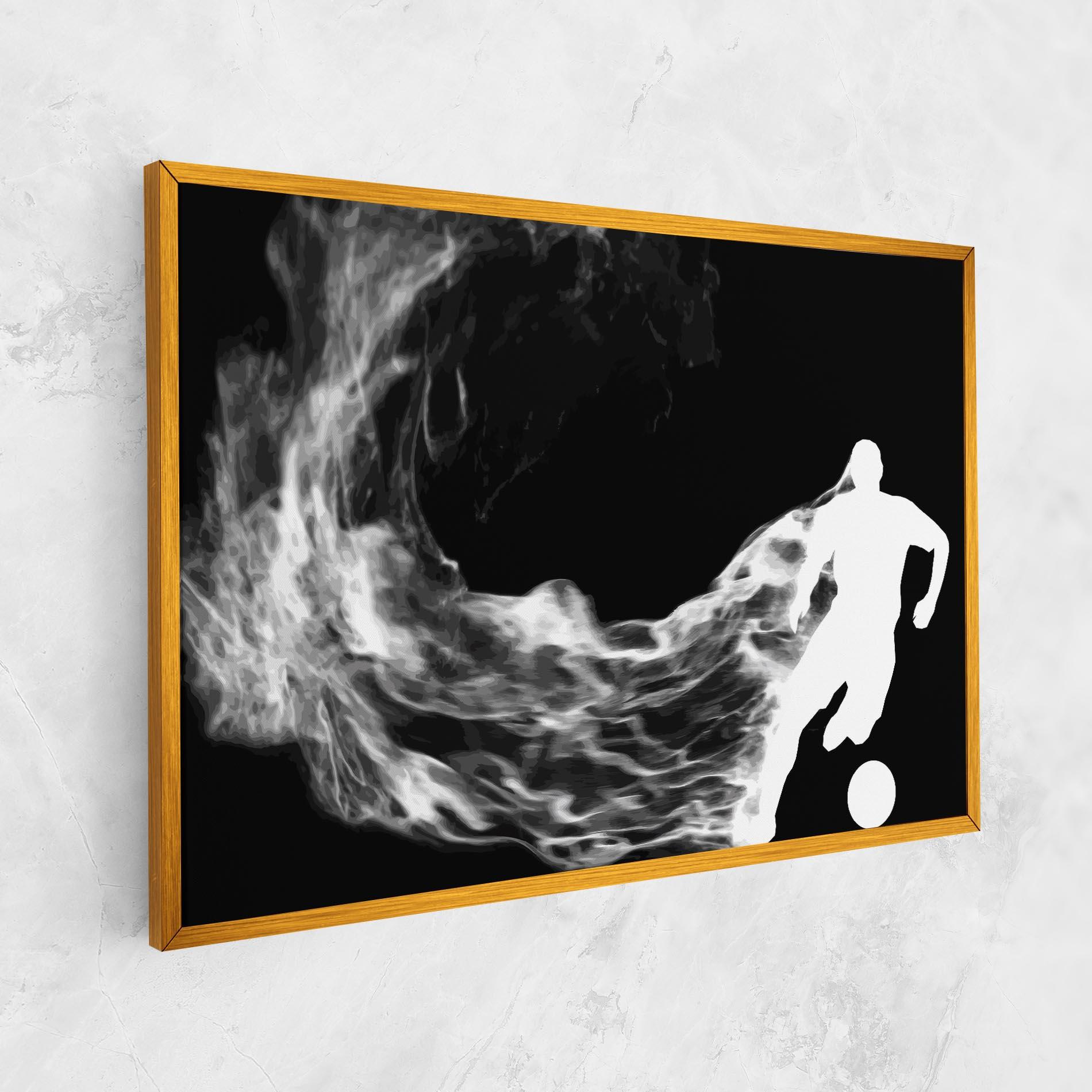 Leinwandbild Football White Smoke mockup 1