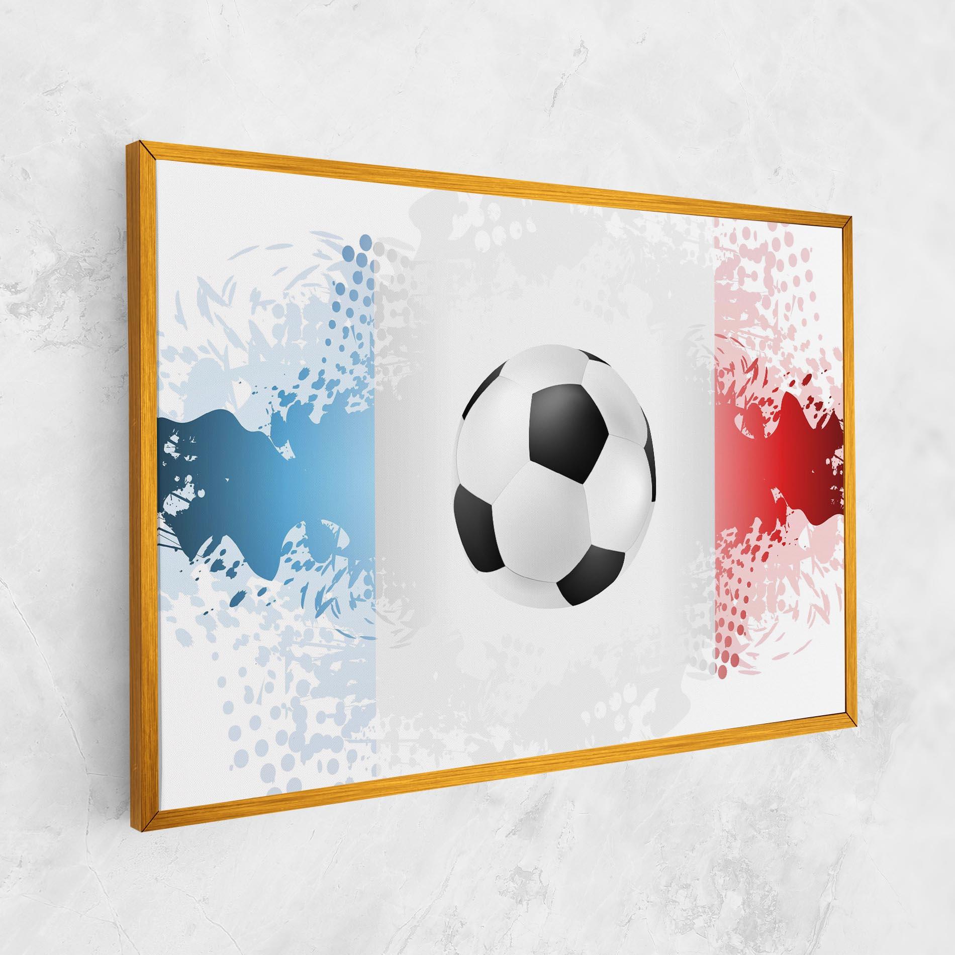 Leinwandbild France Football mockup 1