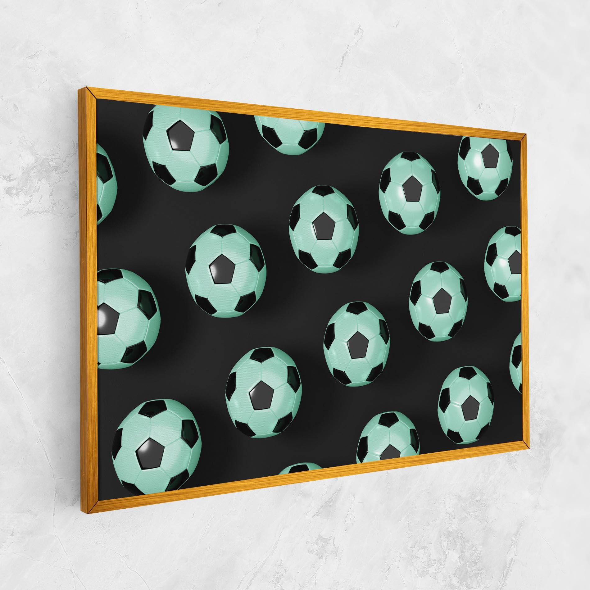 Leinwandbild Green Light Football mockup 1