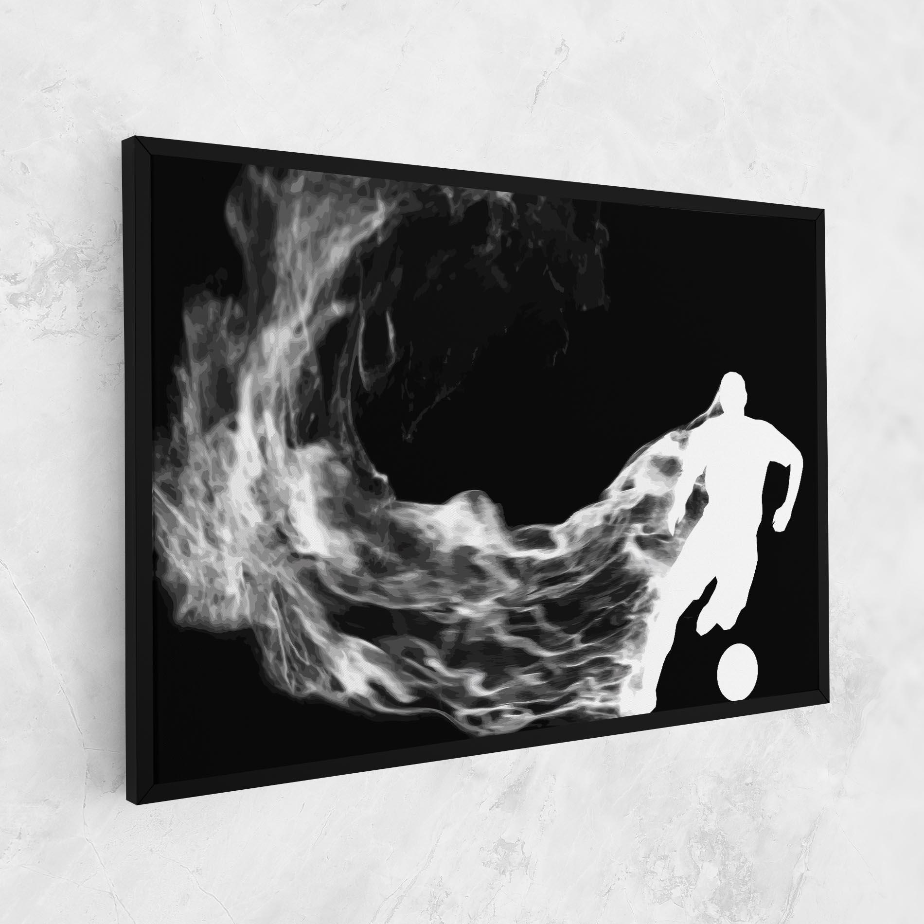 Leinwandbild Football White Smoke mockup 1