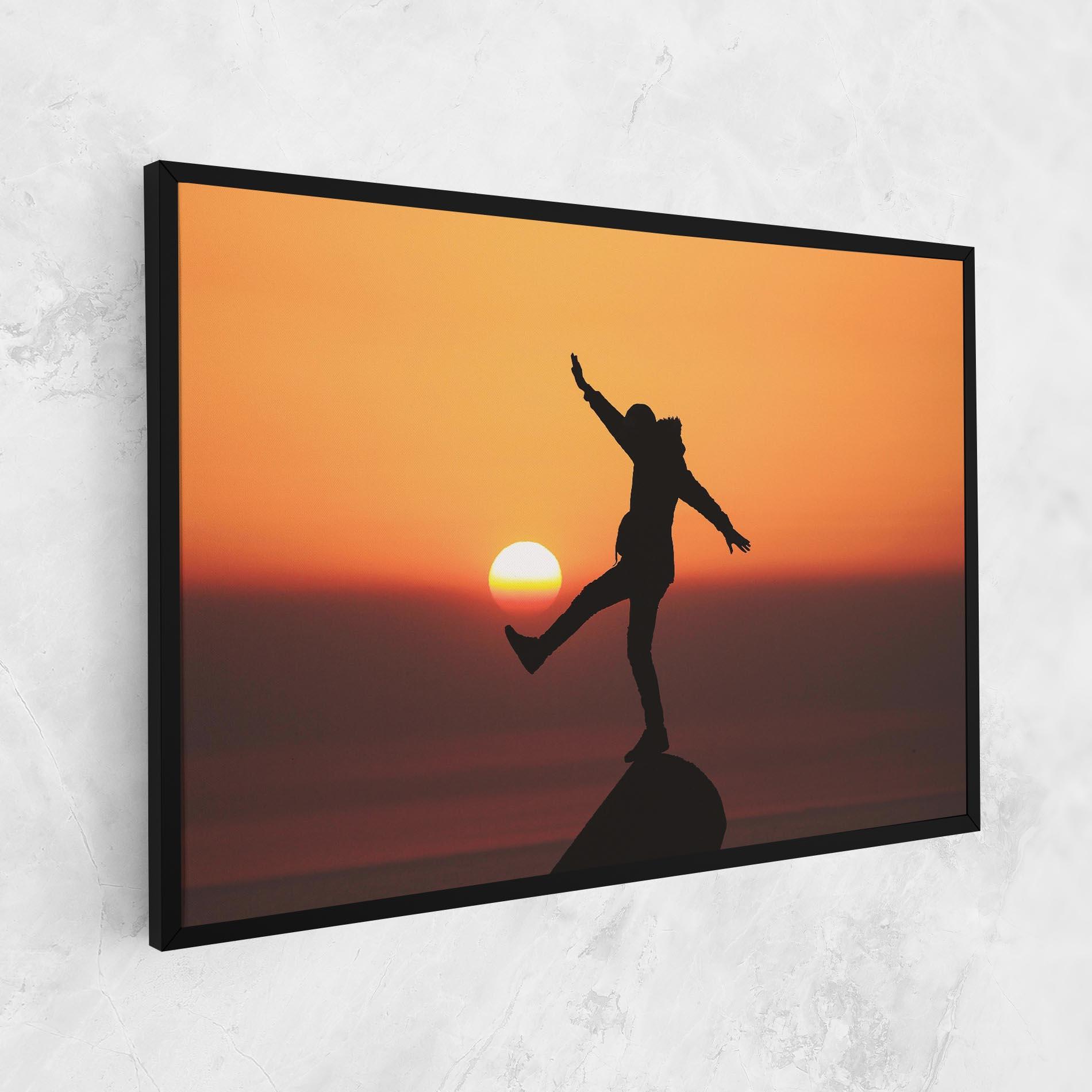 Leinwandbild Football With The Sun mockup 1