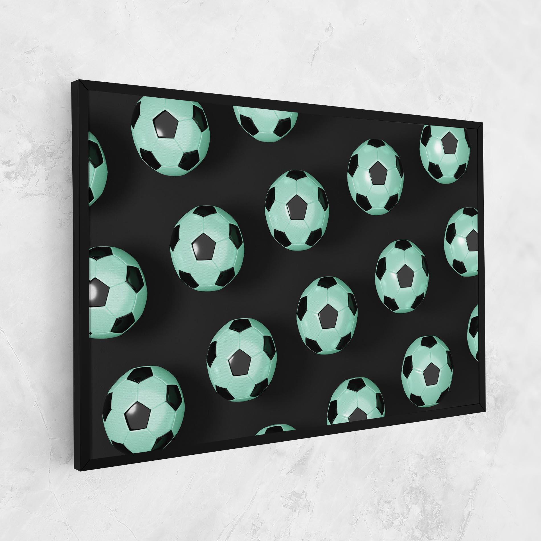 Leinwandbild Green Light Football mockup 1
