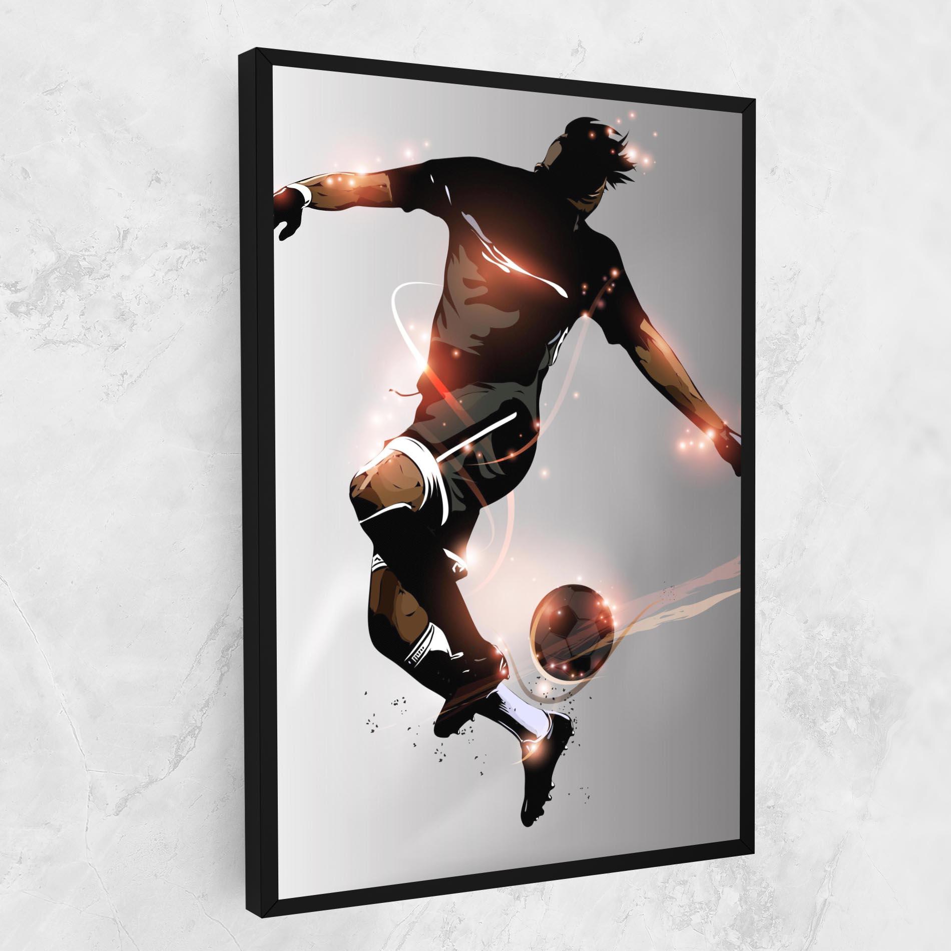 Leinwandbild Football Jump mockup 1