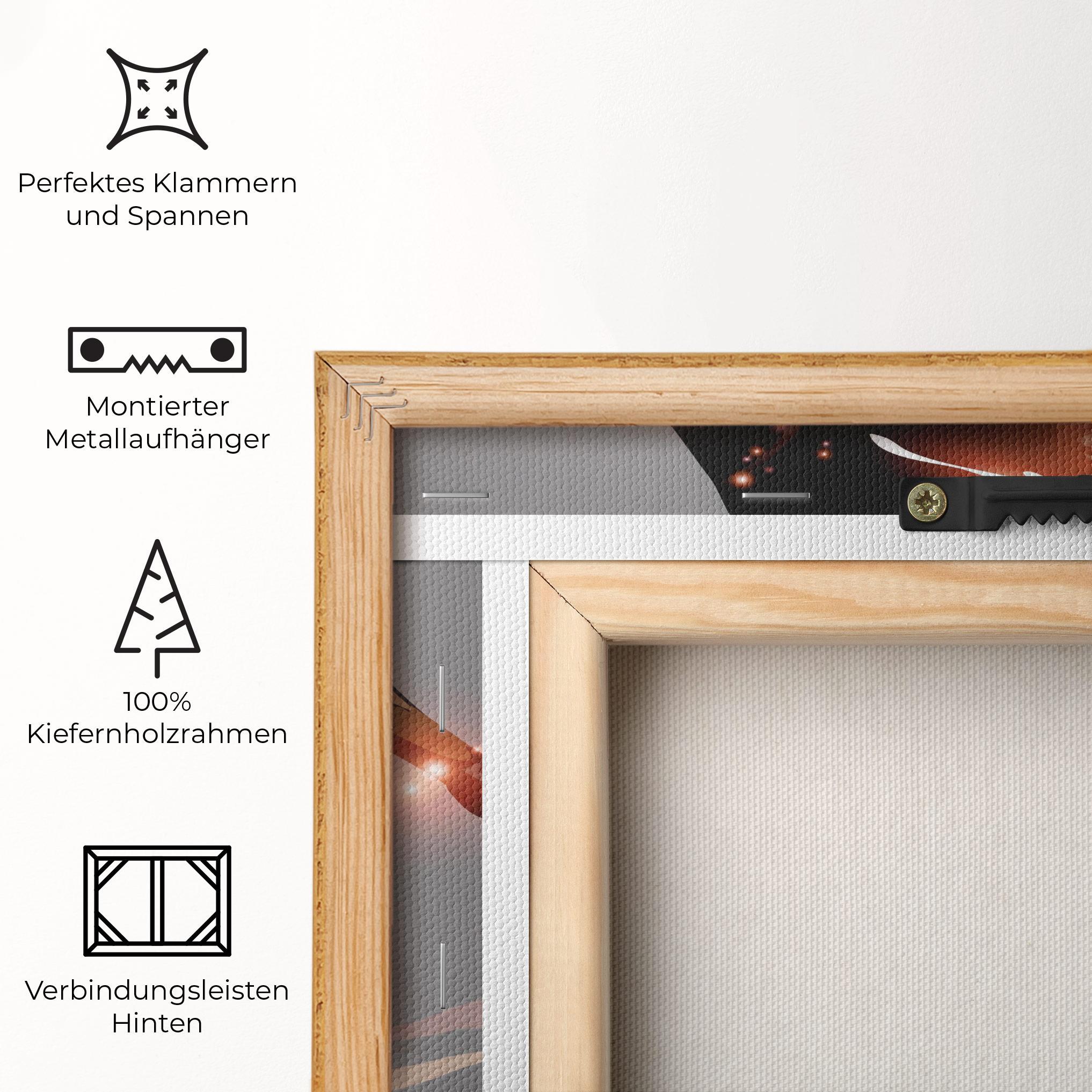 Leinwandbild Football Jump mockup 5