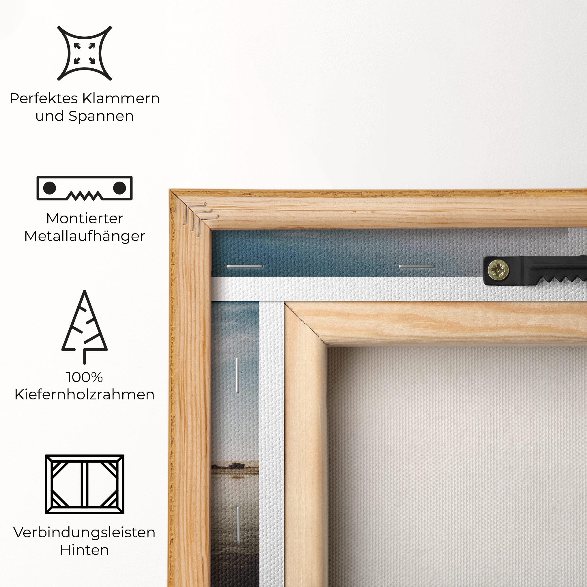 Leinwandbild Football On Water mockup 5