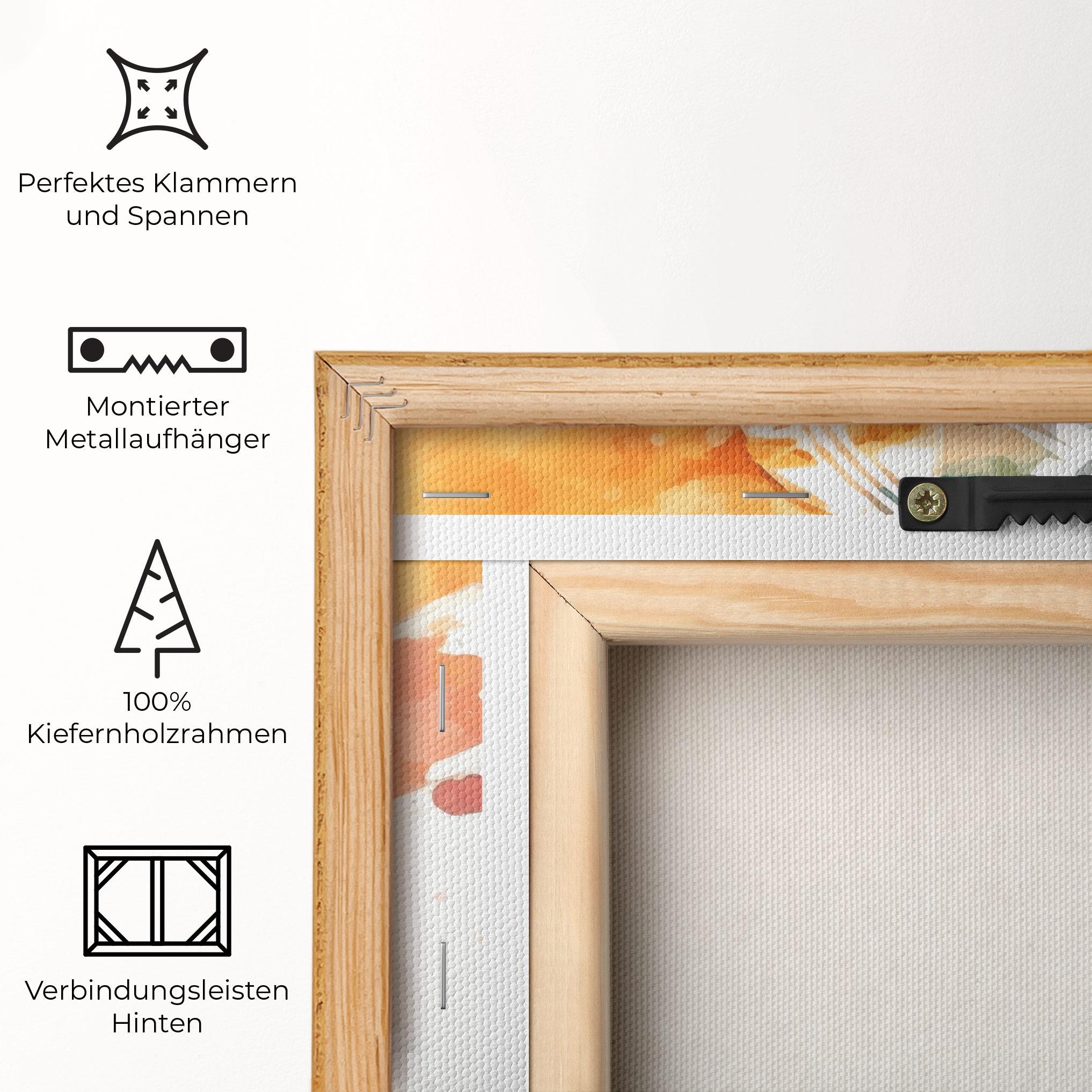 Leinwandbild Football Watercolor mockup 5