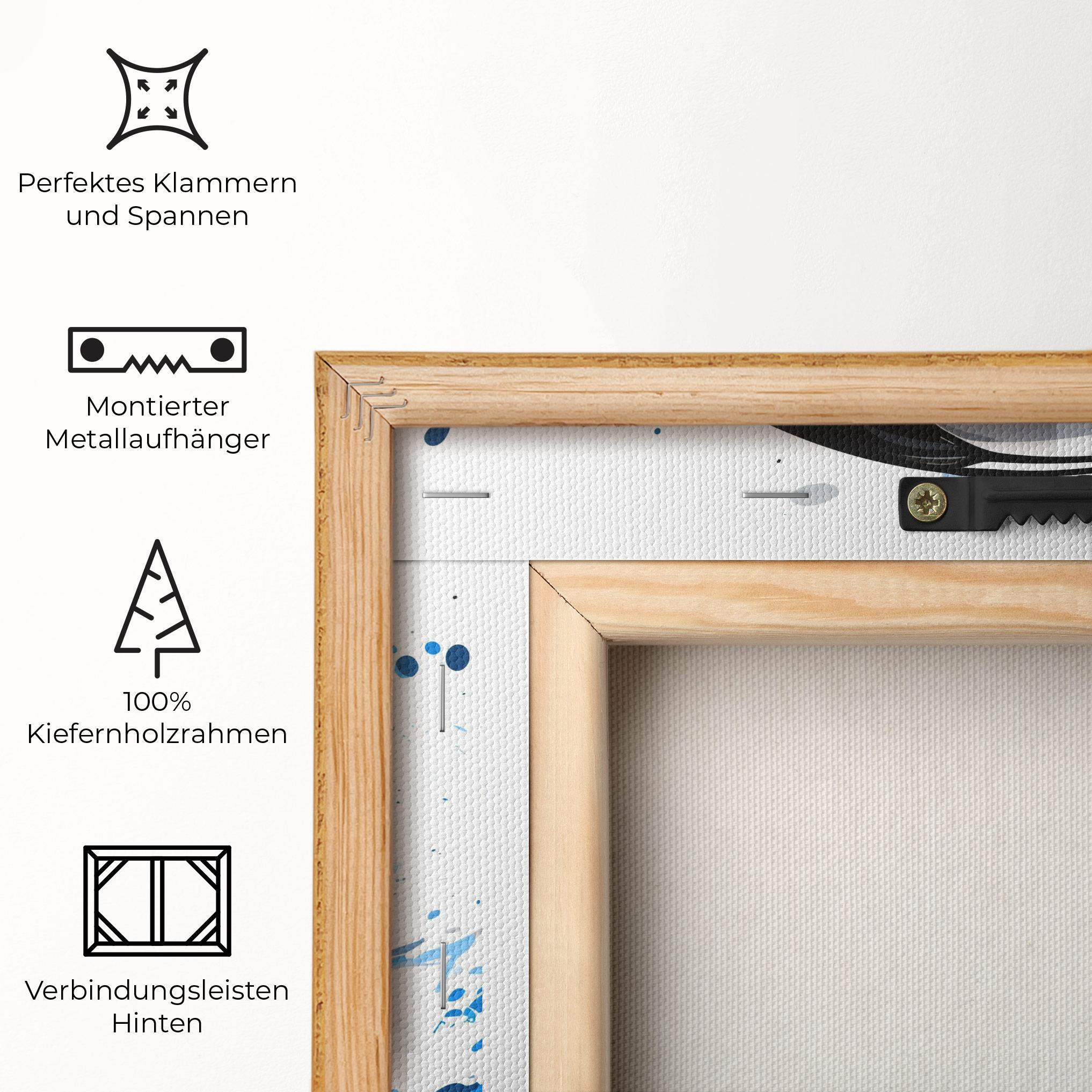 Leinwandbild Football Wave mockup 5