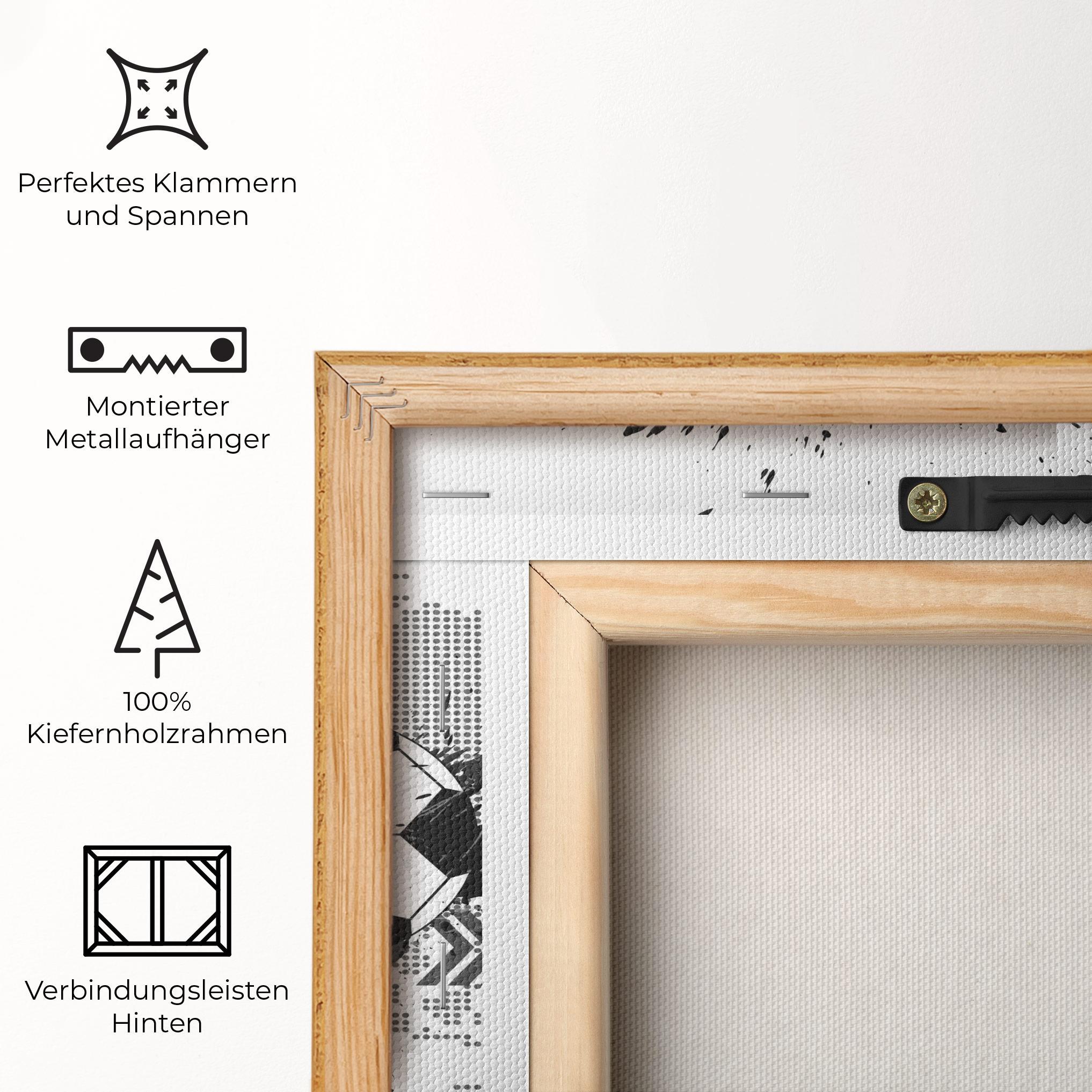 Leinwandbild Grey Foodball mockup 5