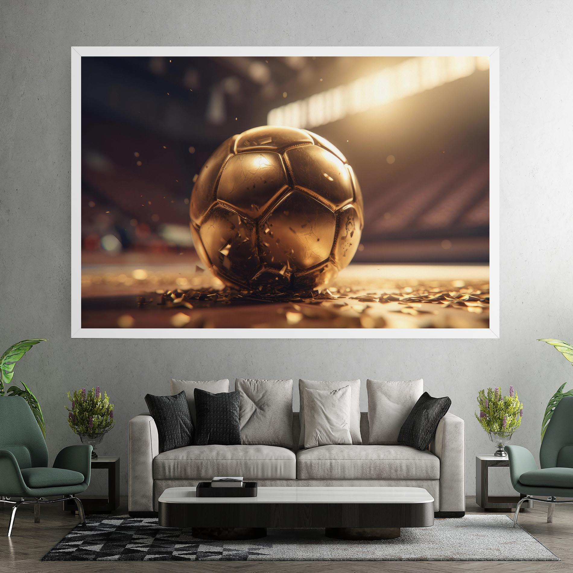 Leinwandbild Award For Football mockup 7