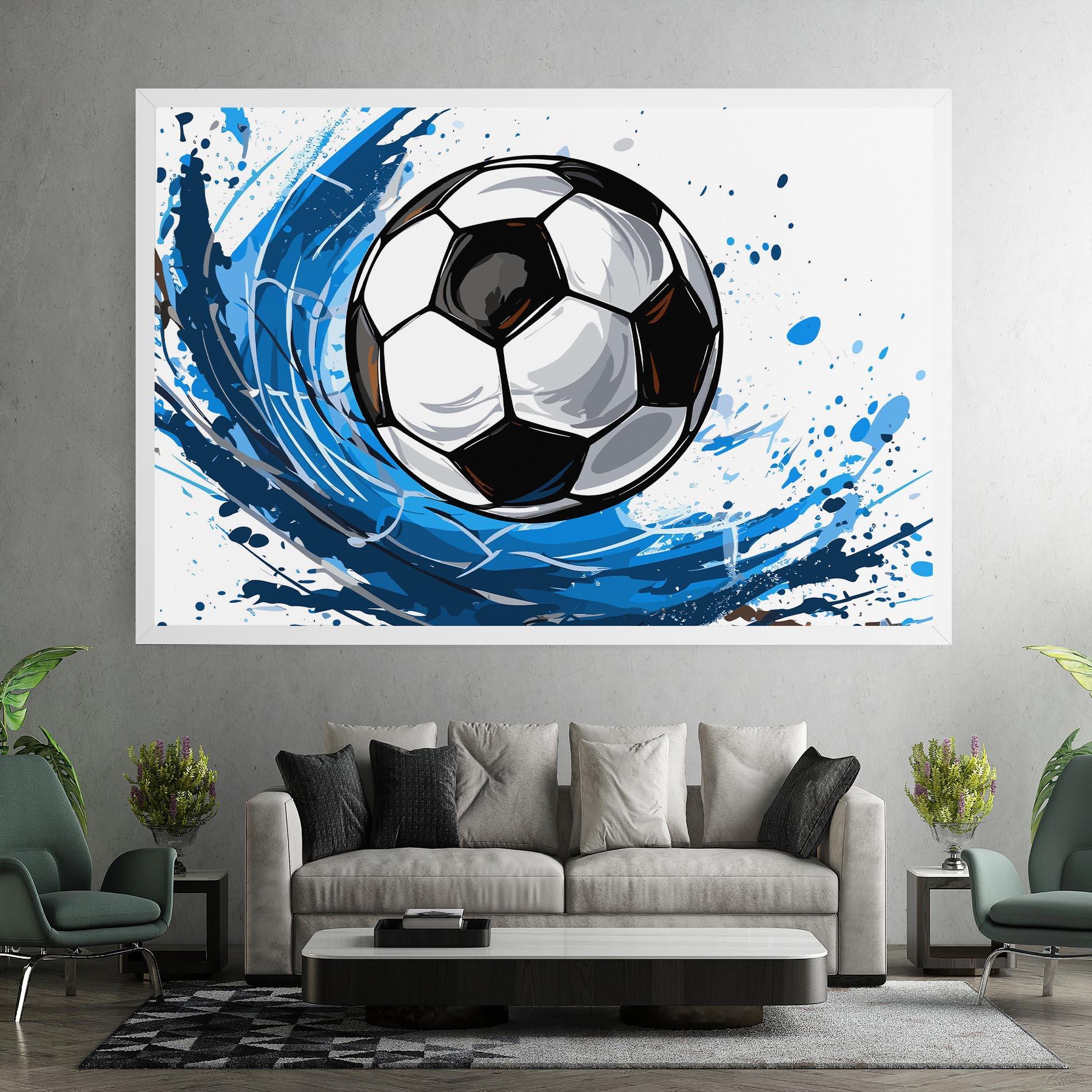 Leinwandbild Football Wave mockup 7