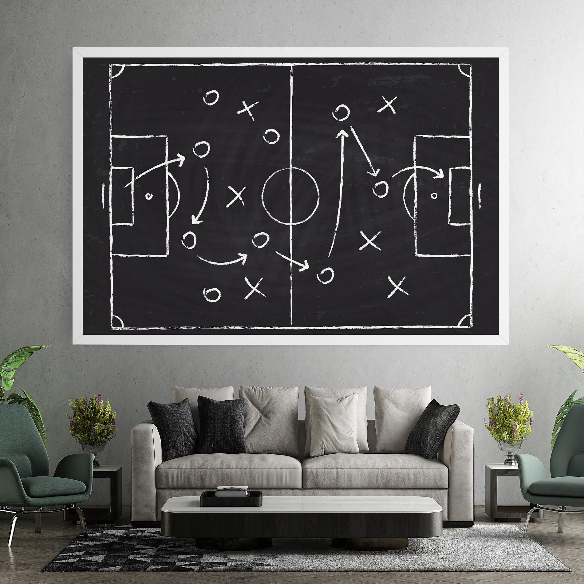 Grey Board Football mockup 7