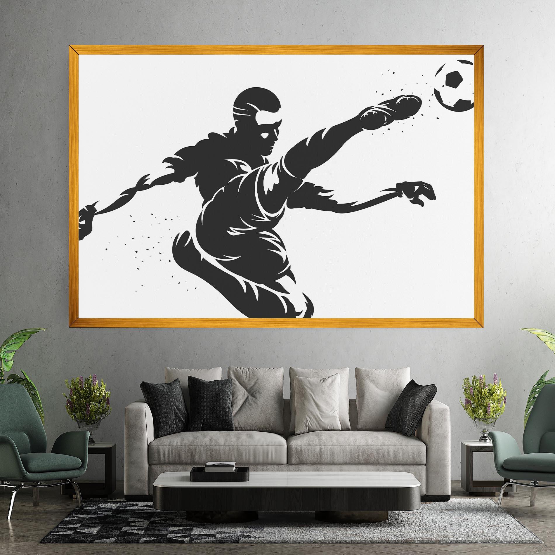 Leinwandbild Air Football mockup 7