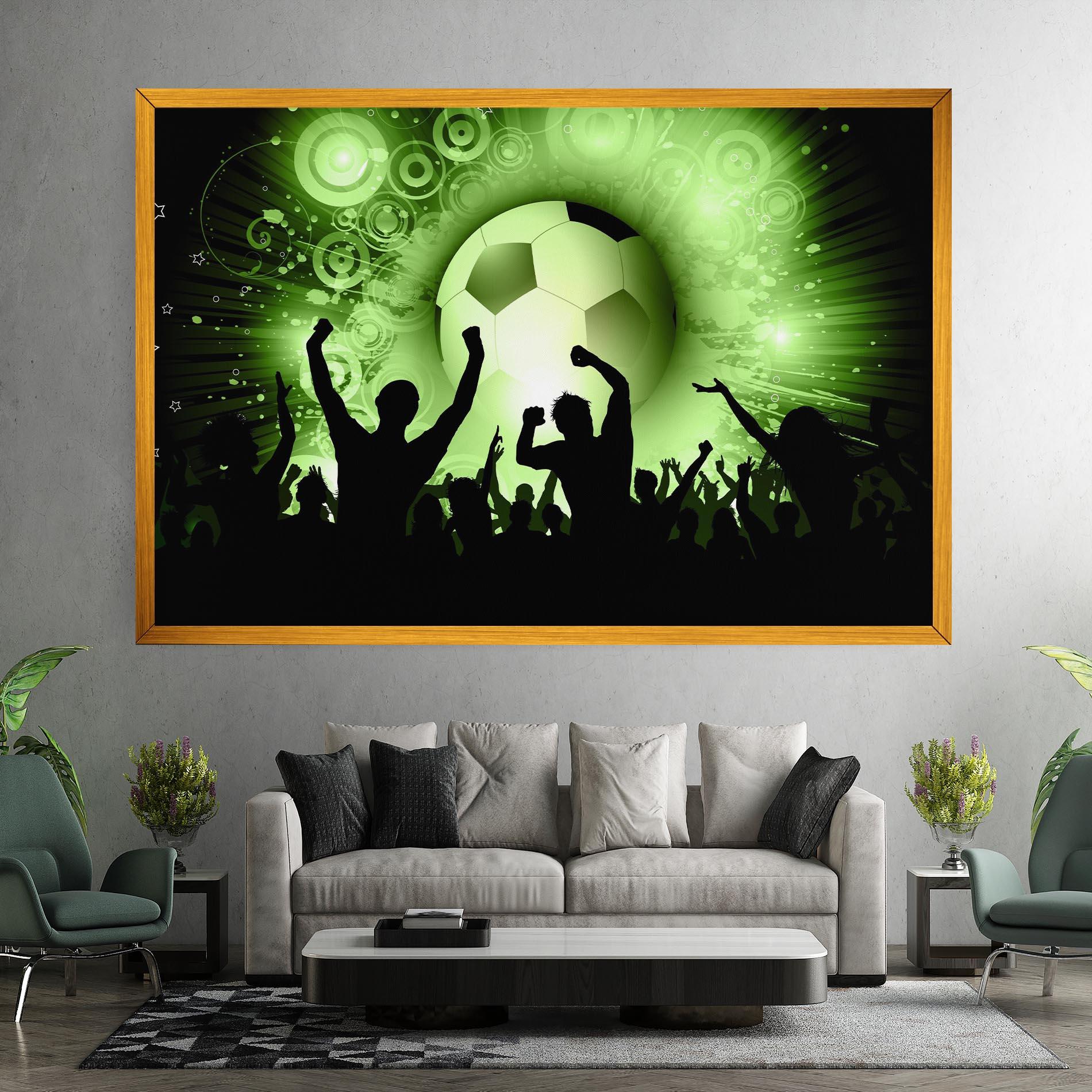 Leinwandbild Football Crowd mockup 7