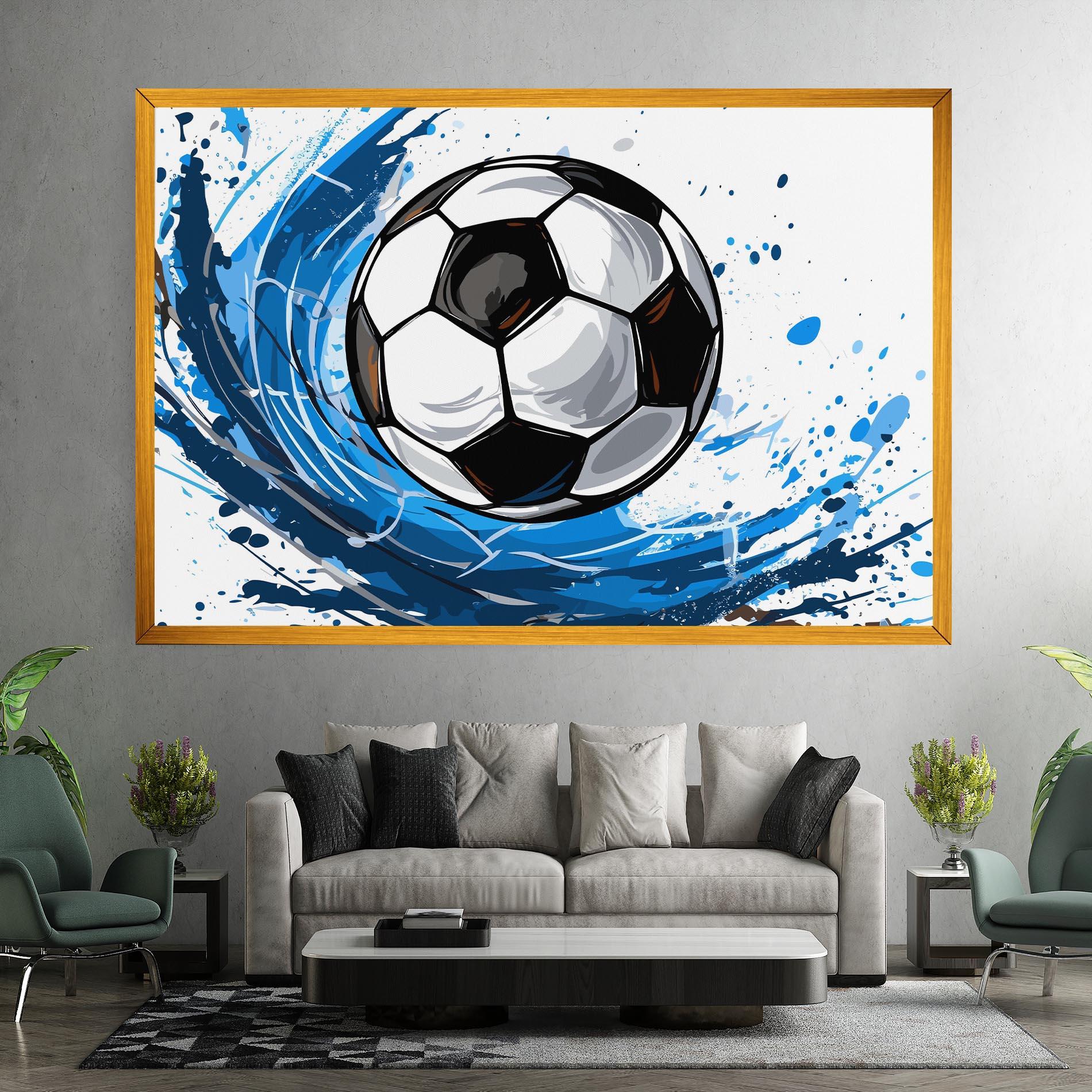 Leinwandbild Football Wave mockup 7
