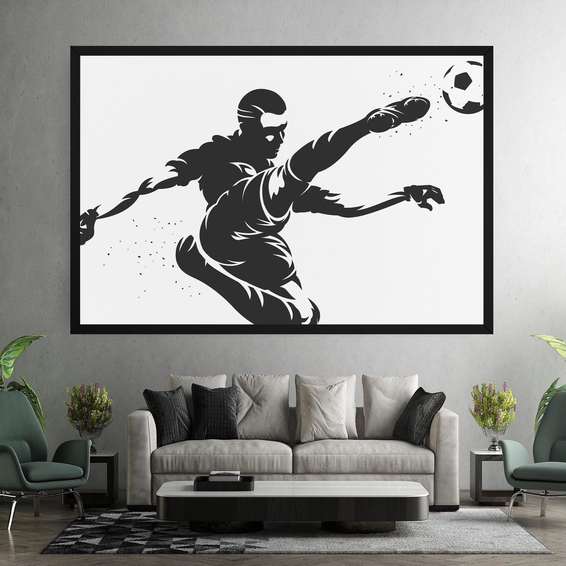 Leinwandbild Air Football mockup 7