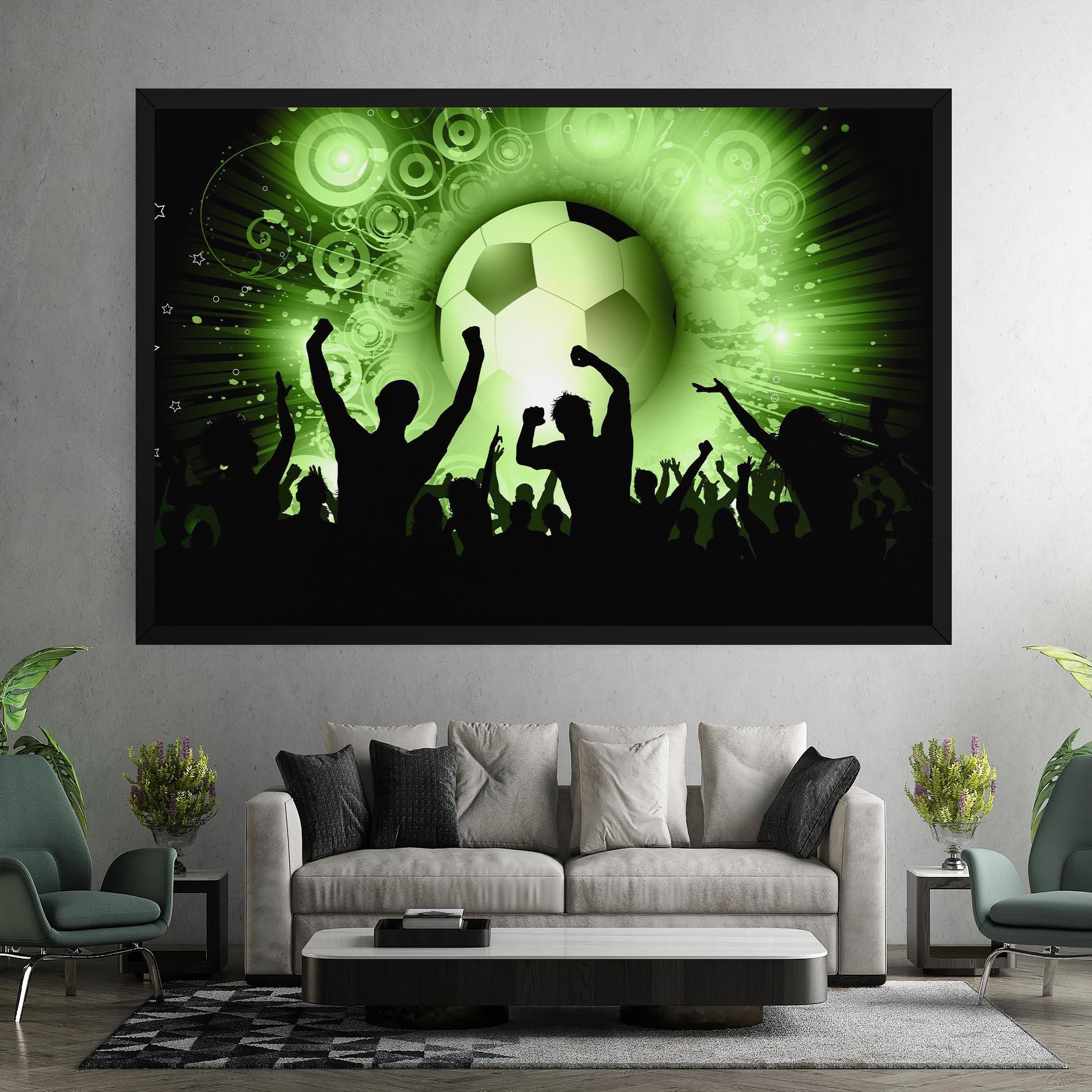 Leinwandbild Football Crowd mockup 7