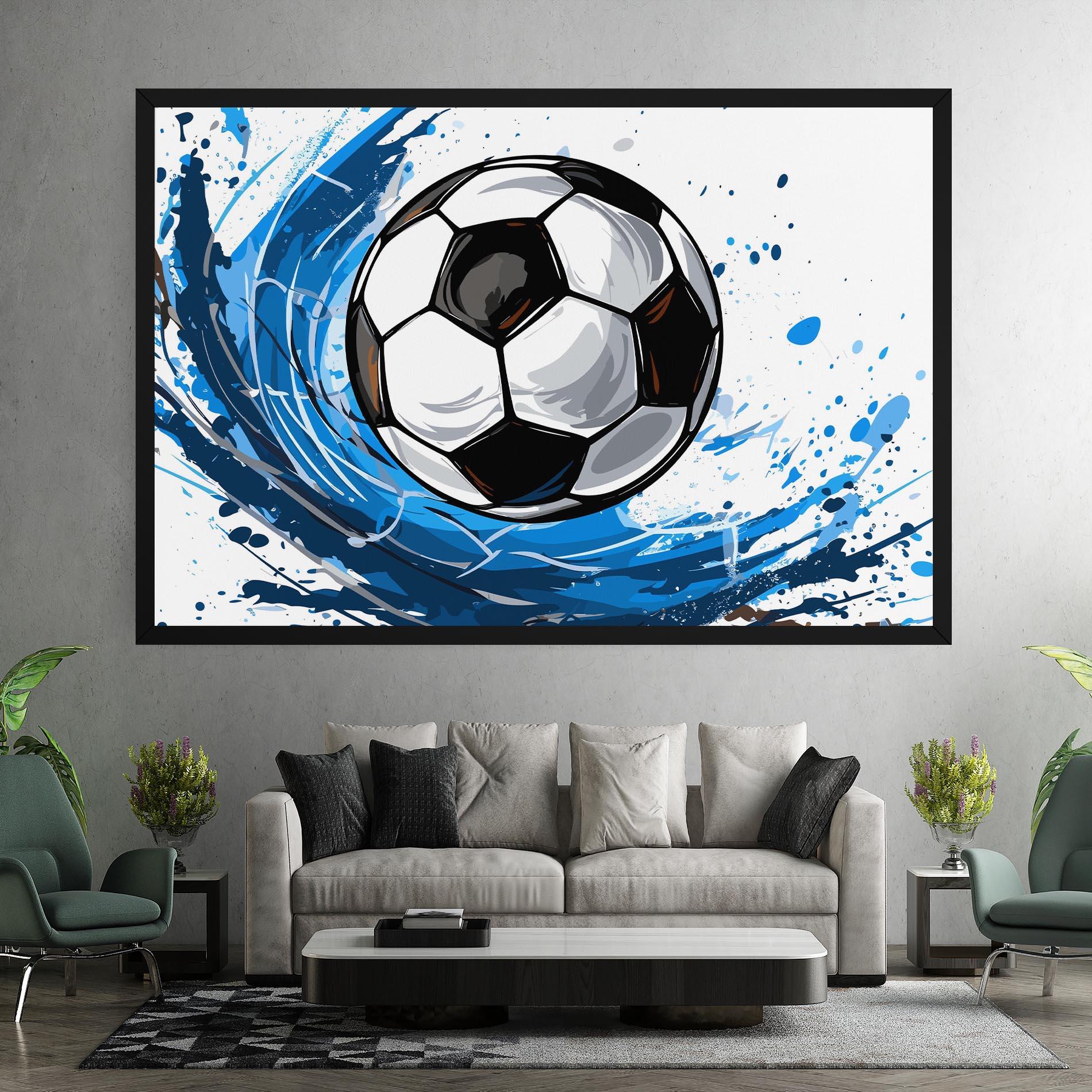 Leinwandbild Football Wave mockup 7