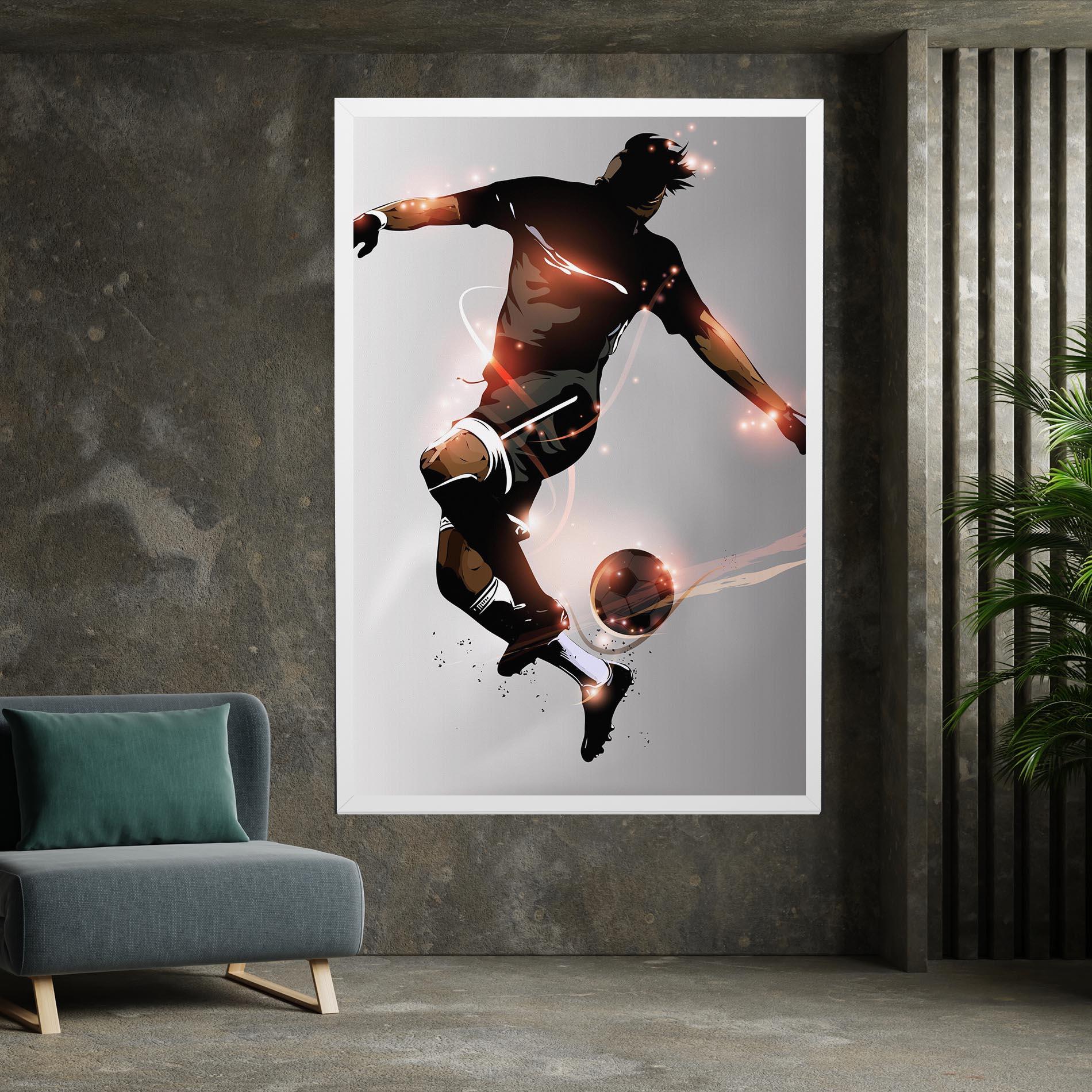 Leinwandbild Football Jump mockup 7