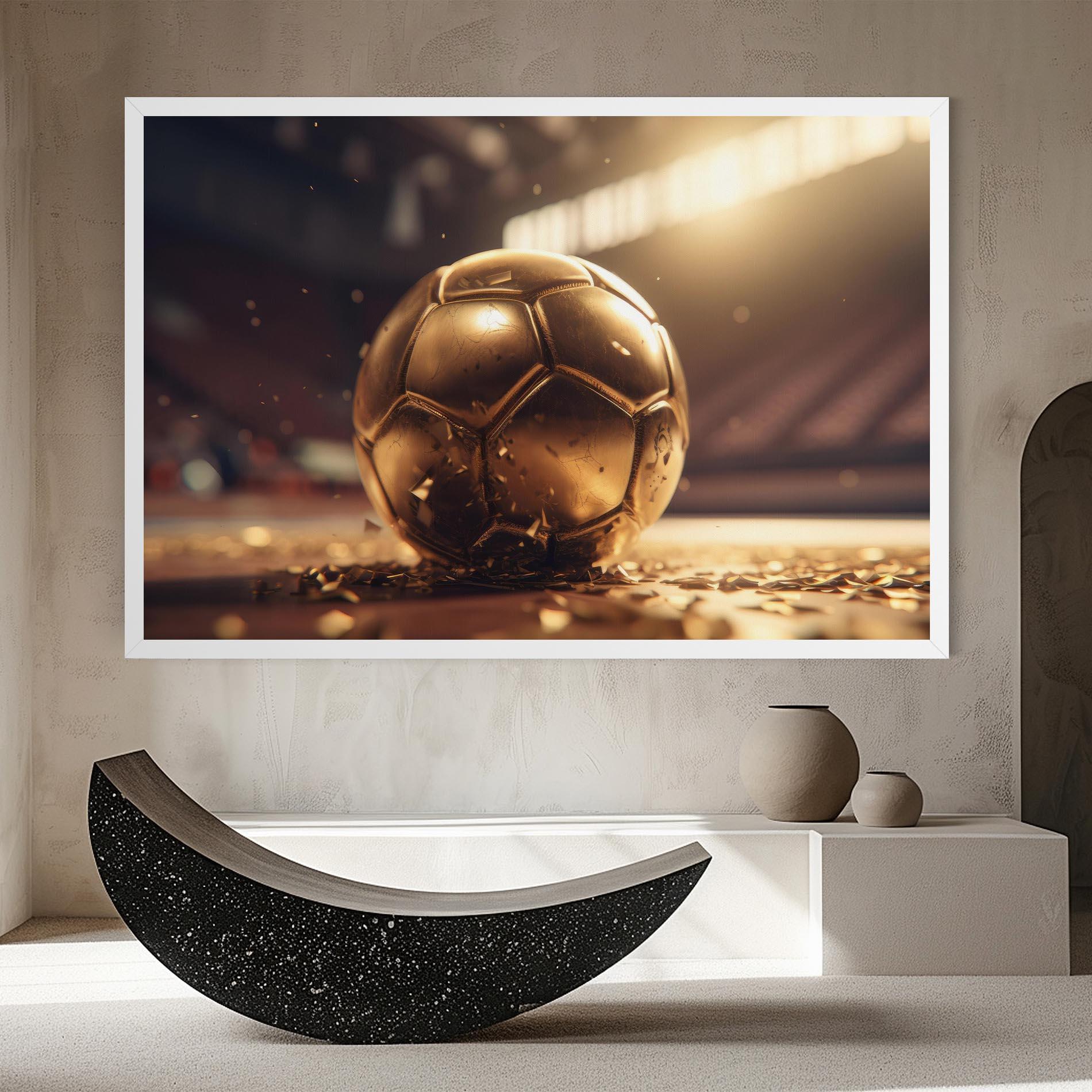 Leinwandbild Award For Football mockup 8