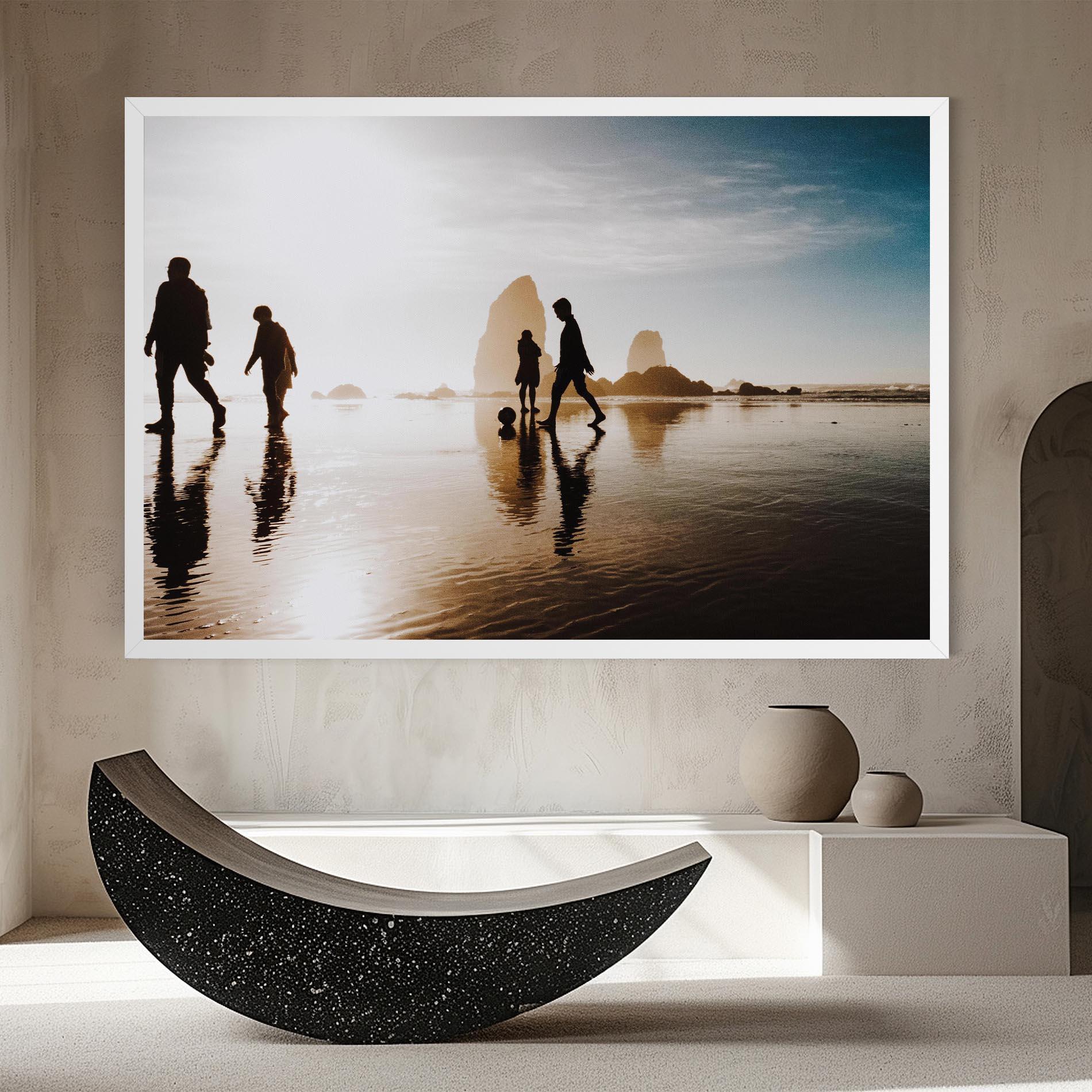 Leinwandbild Football On Water mockup 8