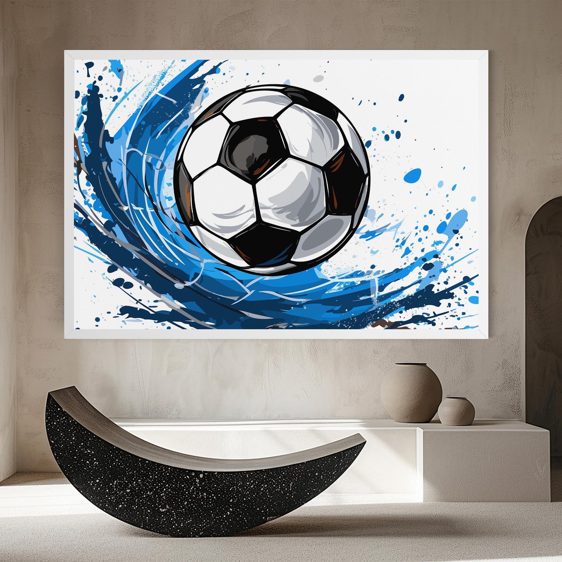 Leinwandbild Football Wave mockup 8
