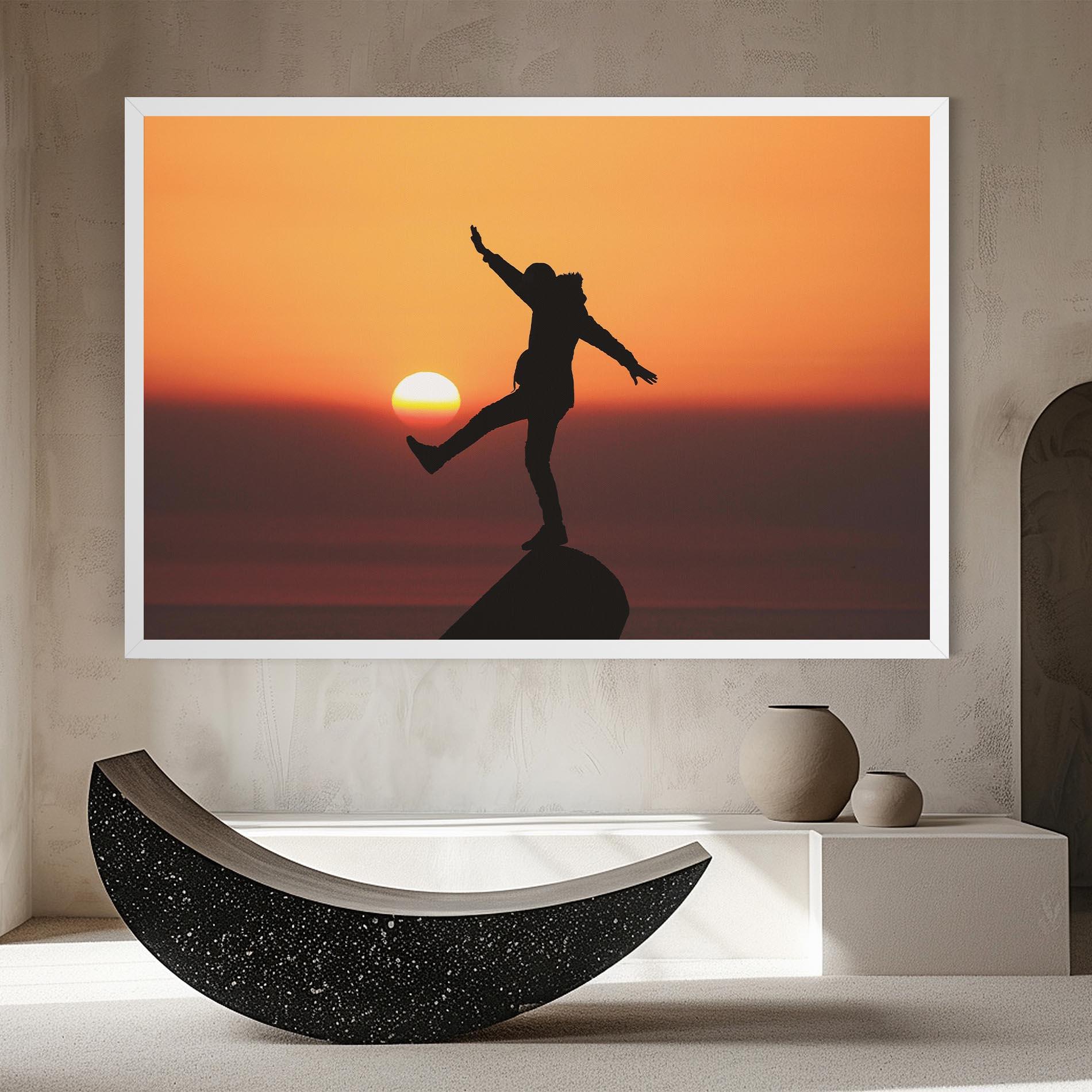 Leinwandbild Football With The Sun mockup 8