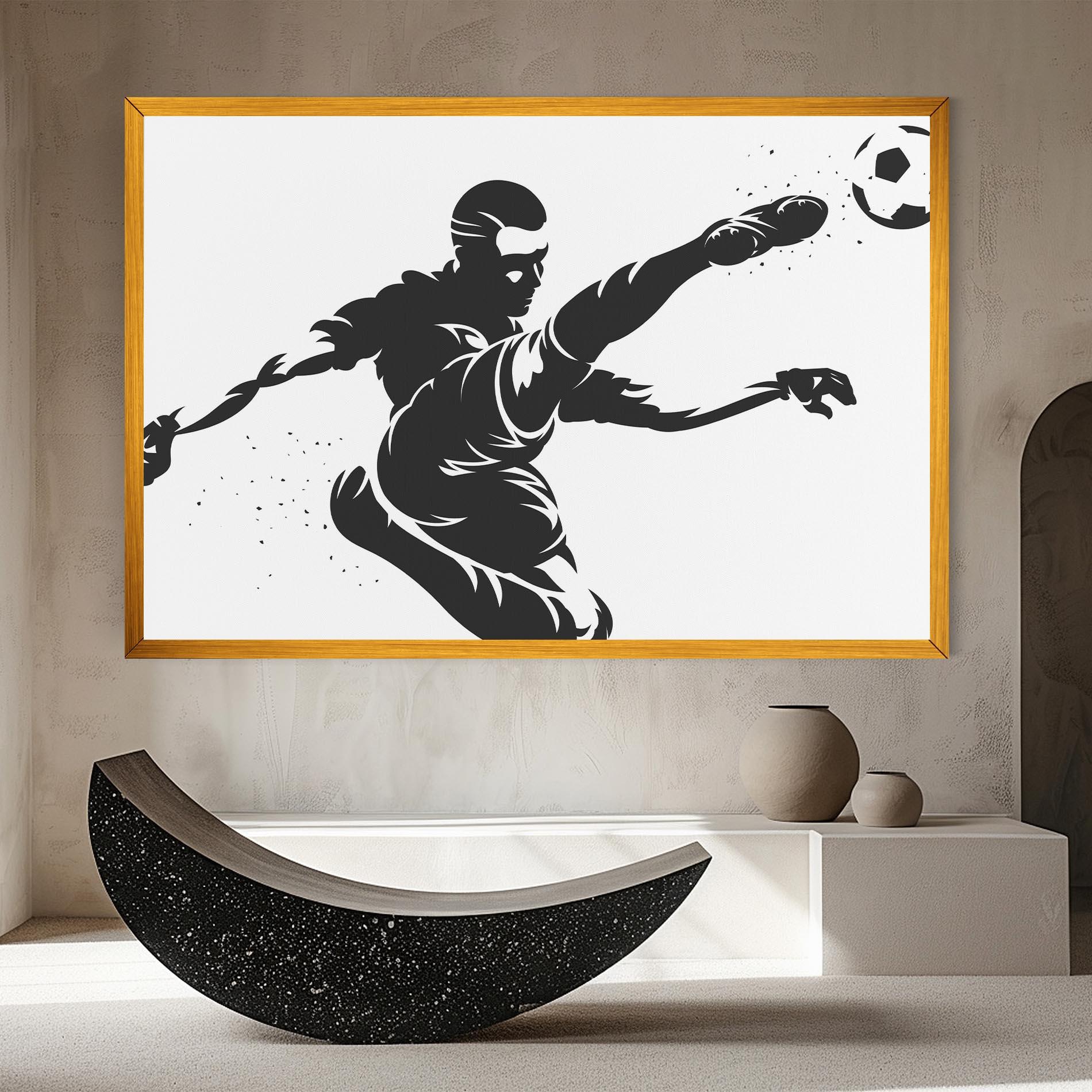 Leinwandbild Air Football mockup 8