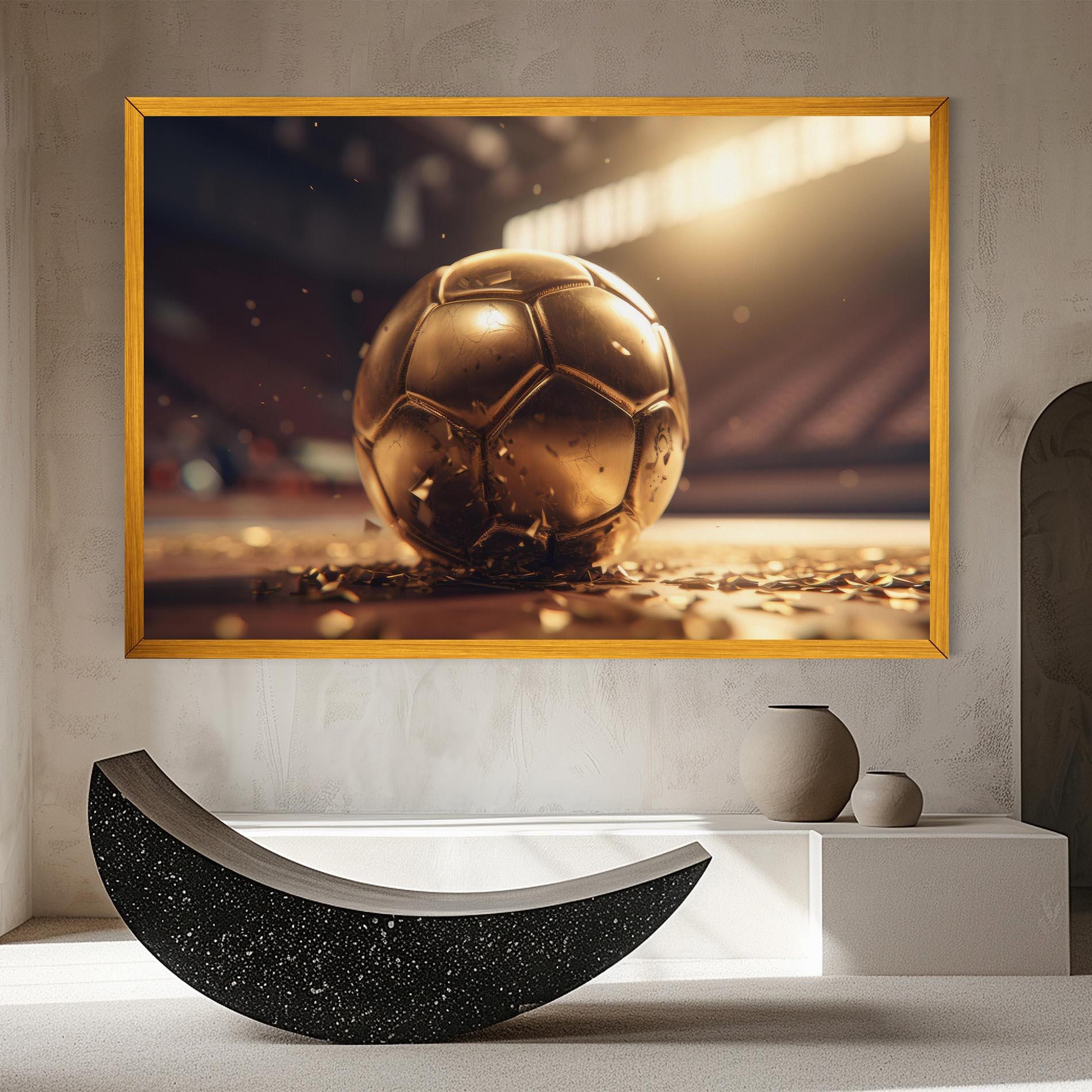 Leinwandbild Award For Football mockup 8