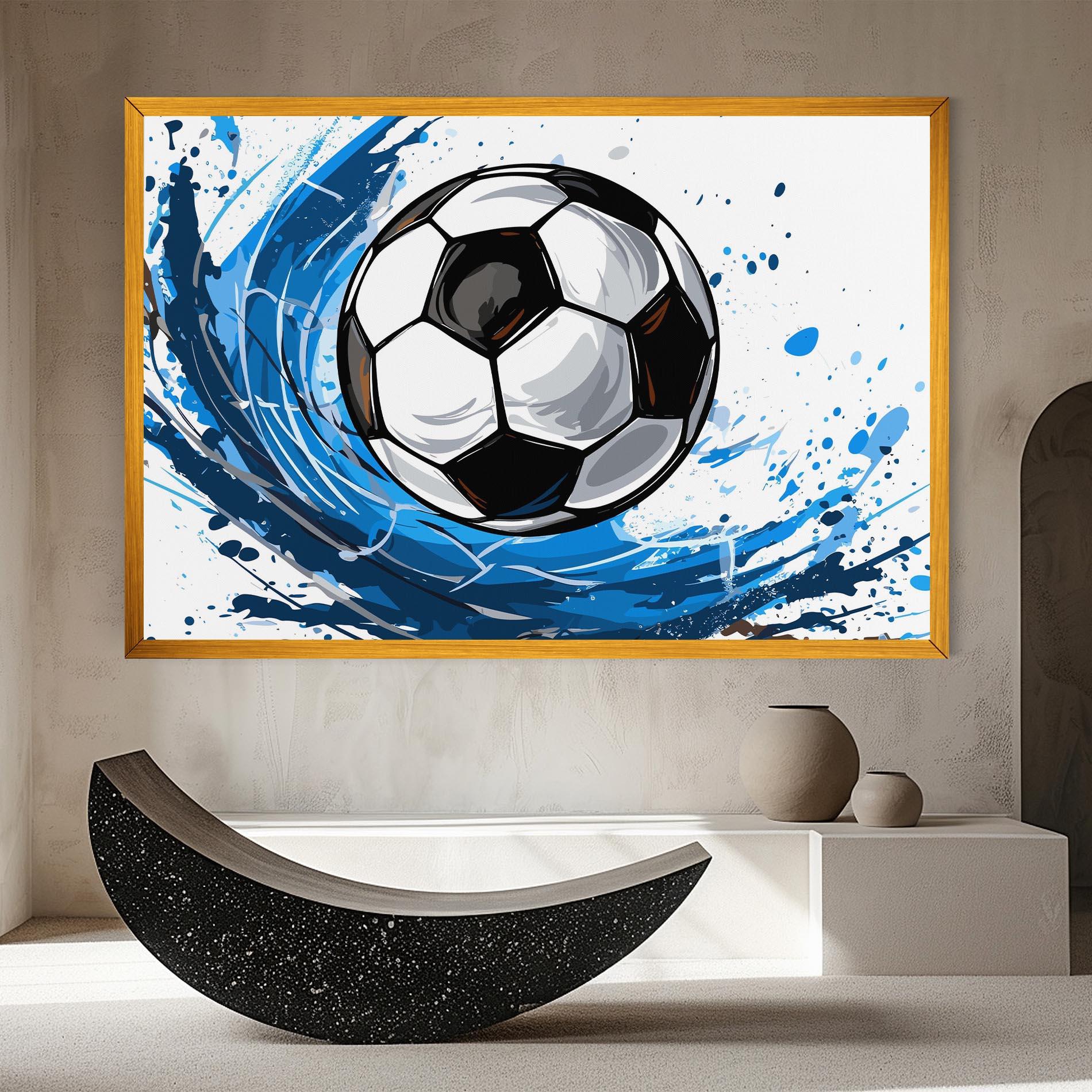 Leinwandbild Football Wave mockup 8