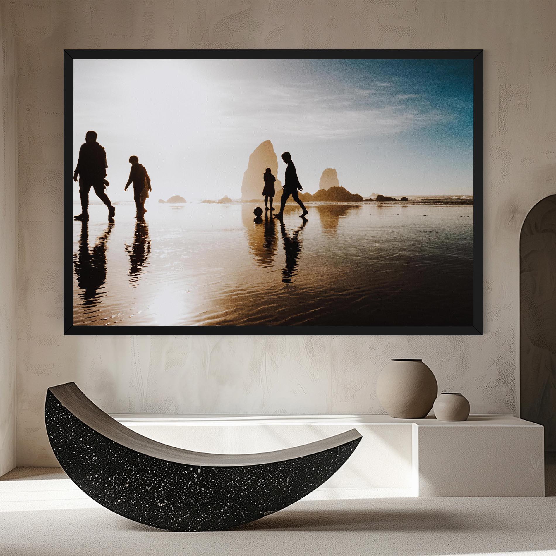 Leinwandbild Football On Water mockup 8