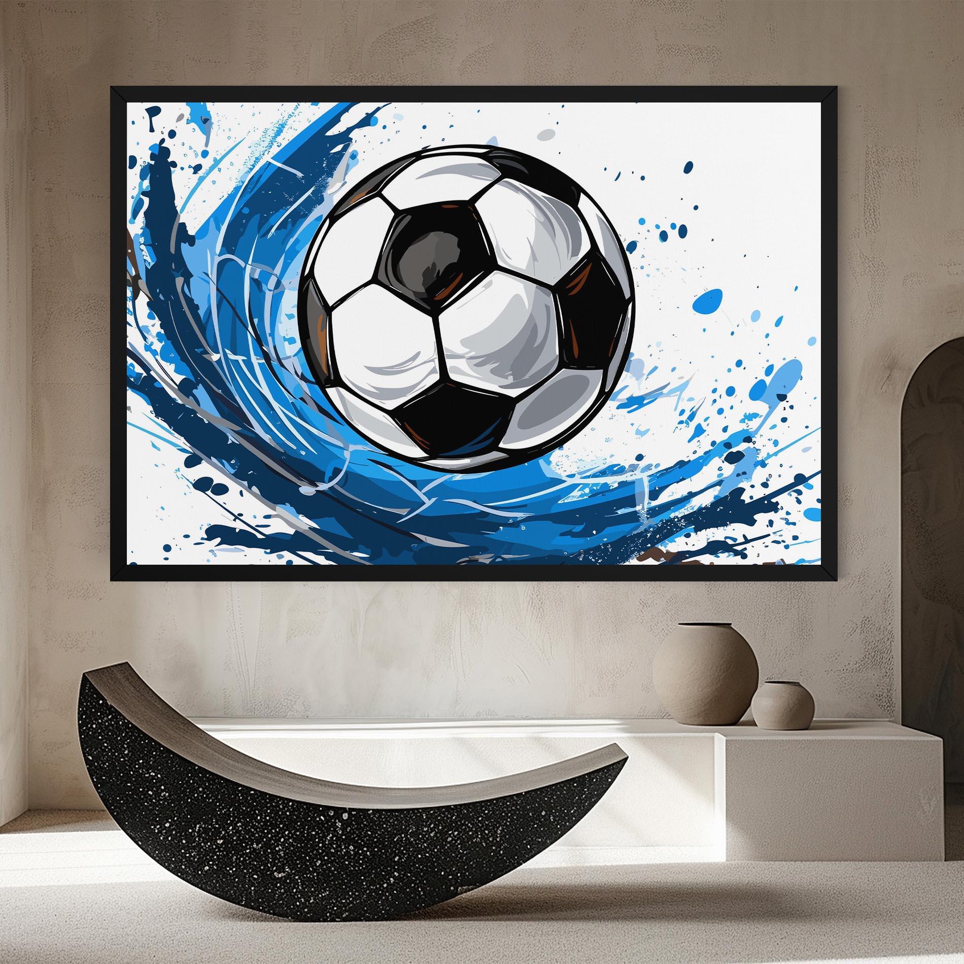 Leinwandbild Football Wave mockup 8