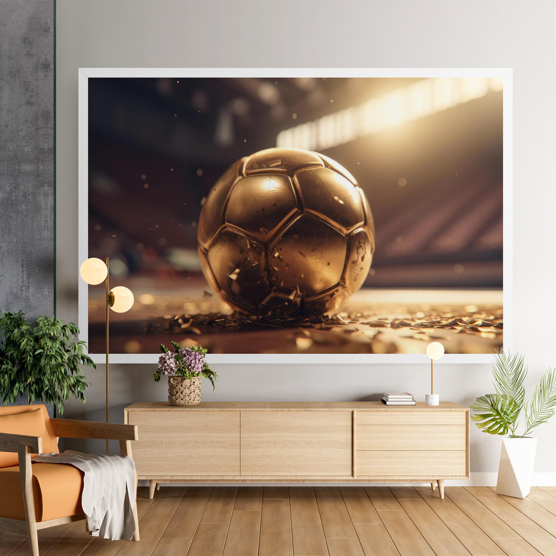 Leinwandbild Award For Football mockup 9