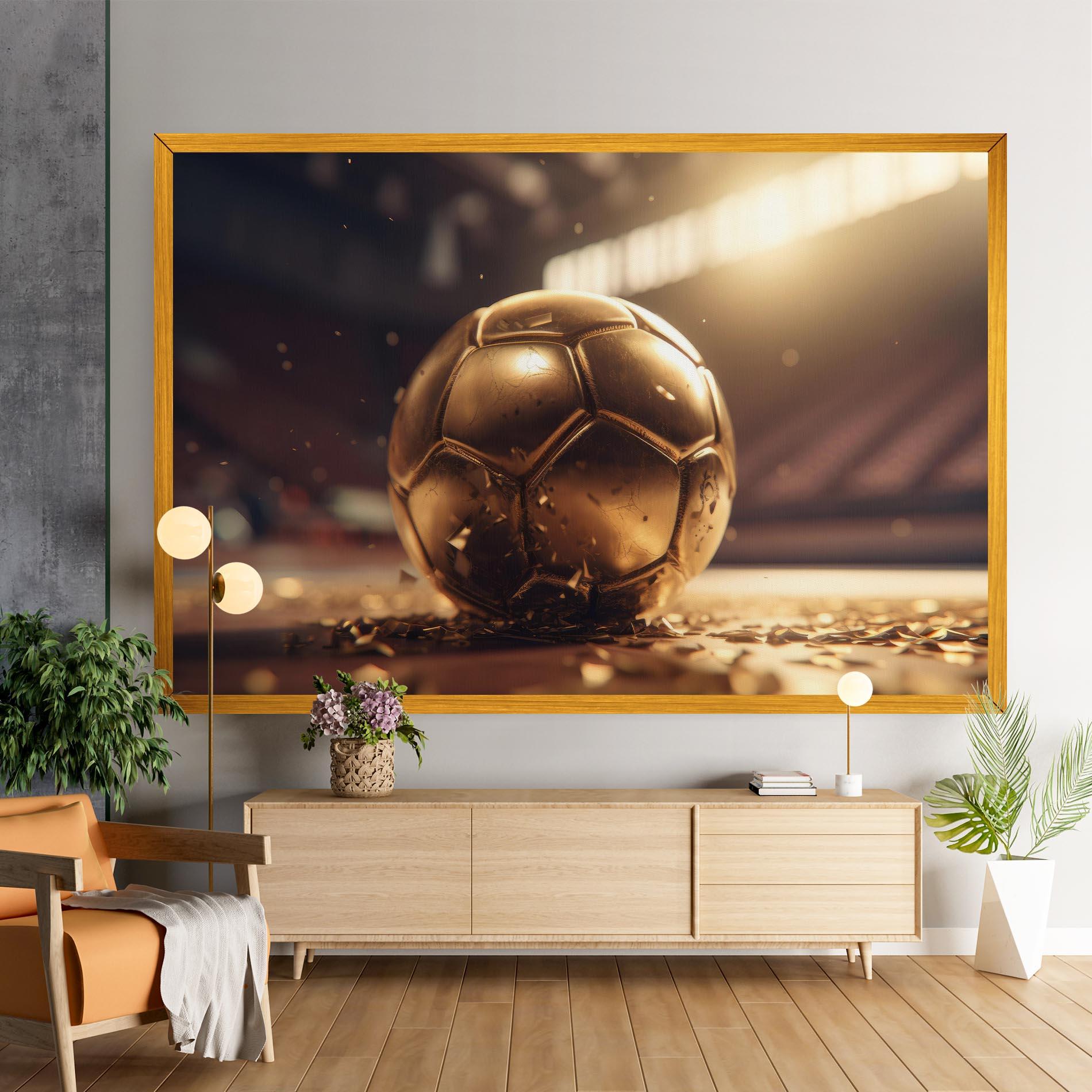 Leinwandbild Award For Football mockup 9