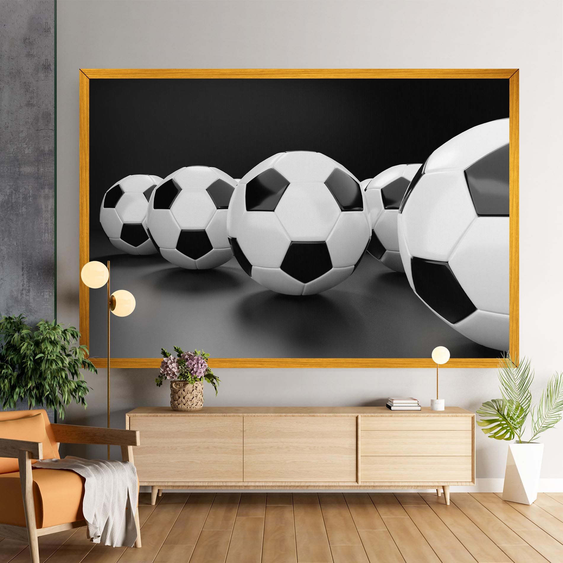 Black White Football mockup 9