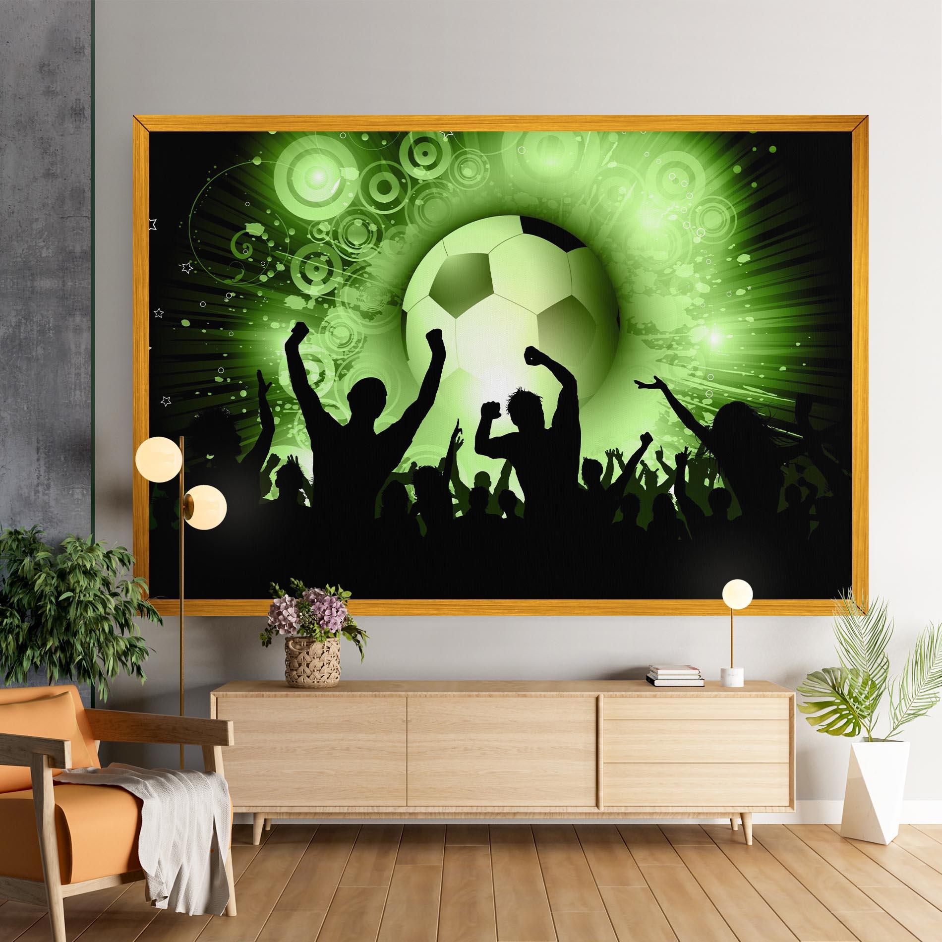 Leinwandbild Football Crowd mockup 9